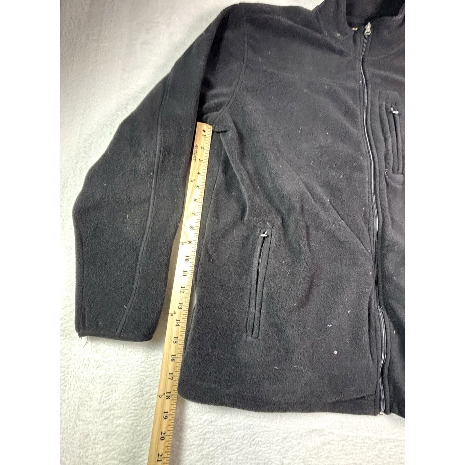 Vintage VINTAGE Foundry Supply Co Jacket Black 2XL Full Zip Fleece Men's Winter Outdoor Pocket Regular Size 2XT Mens Size US XXL / EU 58 / 5 - 5 Thumbnail