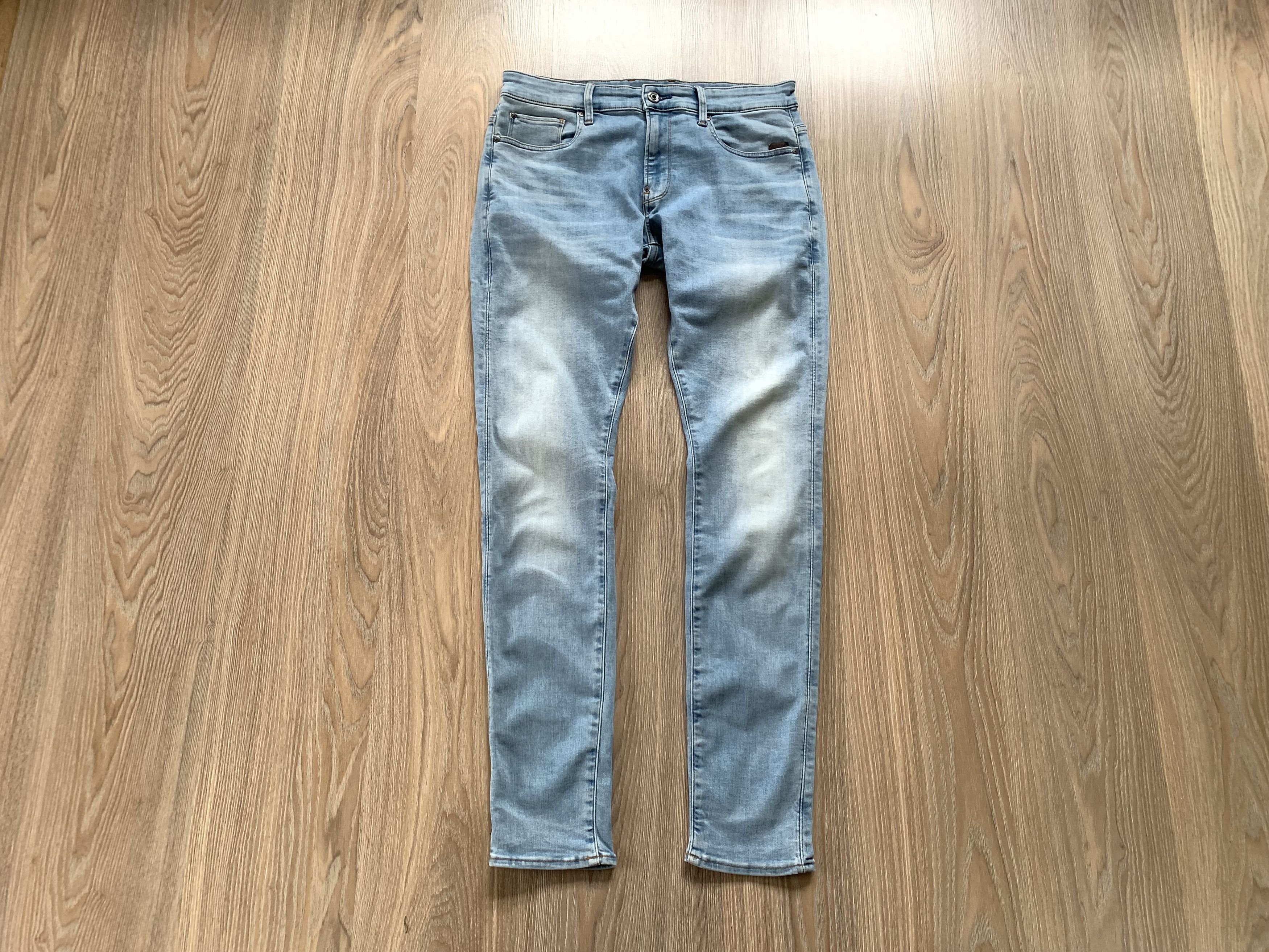 G-Star G-Star Raw Revend Light Washed Skinny Jeans Size US 34 / EU 50 - 1 Thumbnail