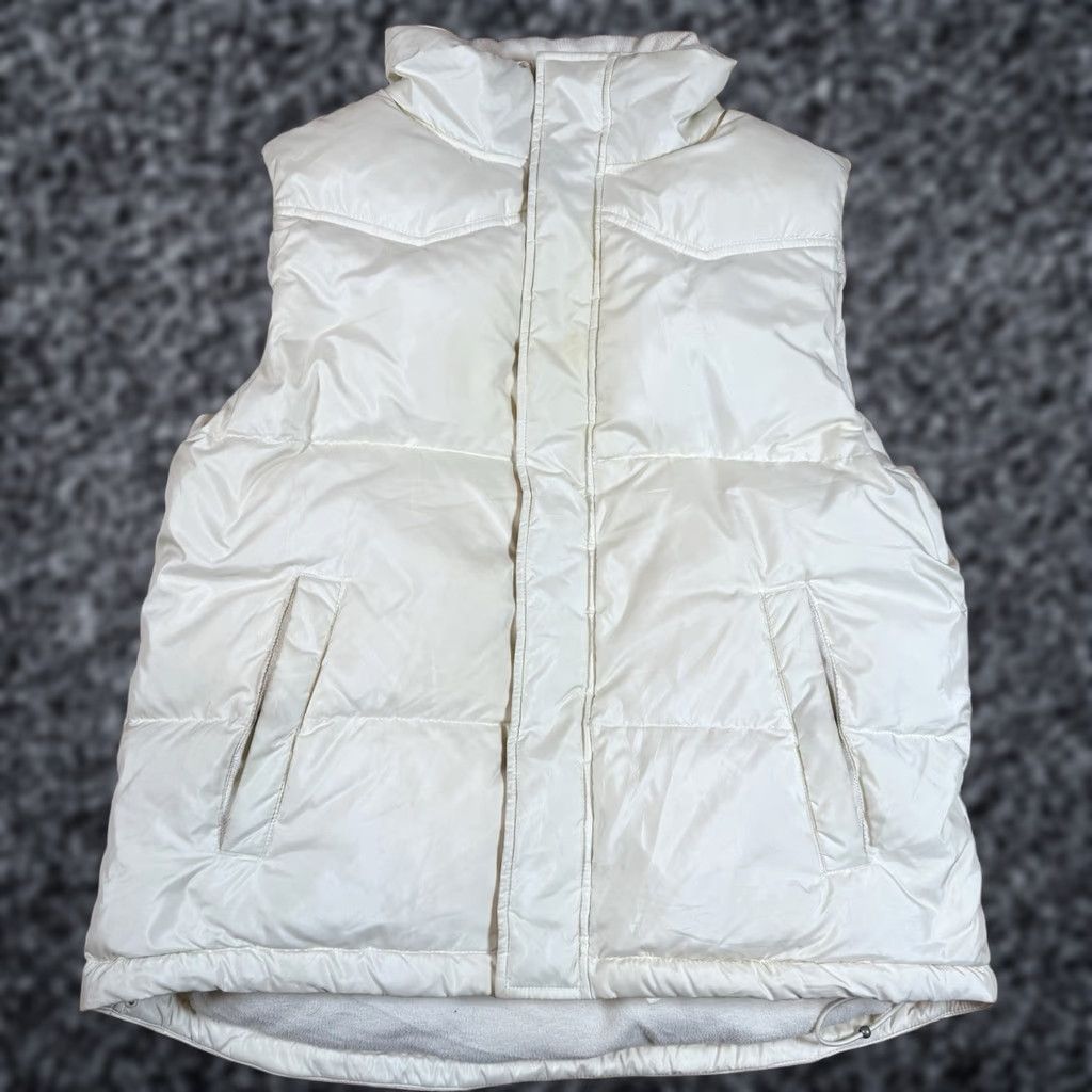 Vintage VINTAGE Lauren Ralph Lauren Womens Vest Quilted Water Repellent Down White Cream M White Womens Quilted Down Vest Size M / US 6-8 / IT 42-44 - 1 Thumbnail