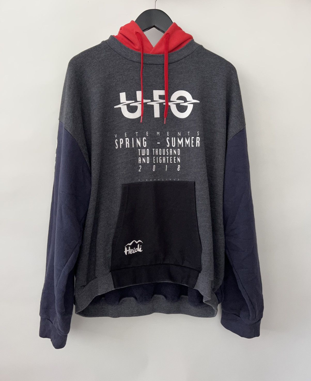 Vetements Vetements SS18 UFO Reversible Hoodie Grailed