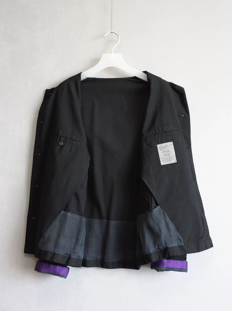 Yohji Yamamoto Yohji Yamamoto 02 SS Silk Stripe Jacket Size US L / EU 52-54 / 3 - 7 Thumbnail