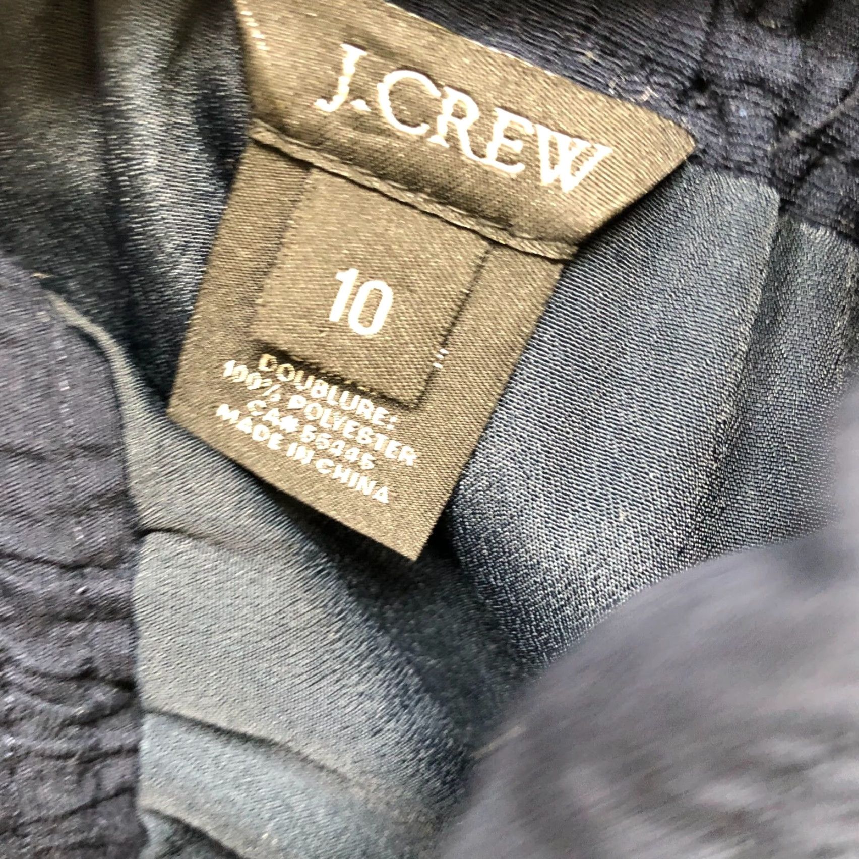 J.Crew VINTAGE J. Crew Mini Skirt Womens Size 10 Casual Formal Party Workwear Navy Blue Flowy Size 32" / US 10 / IT 46 - 7 Thumbnail