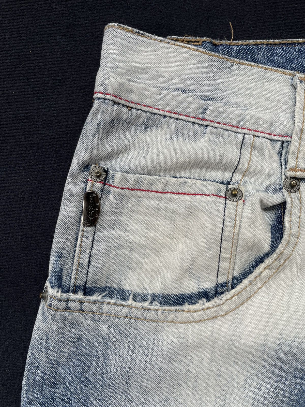 Designer × Pepe Jeans Pepe Jeans Patchwork Baggy Jeans Size US 35 - 6 Thumbnail