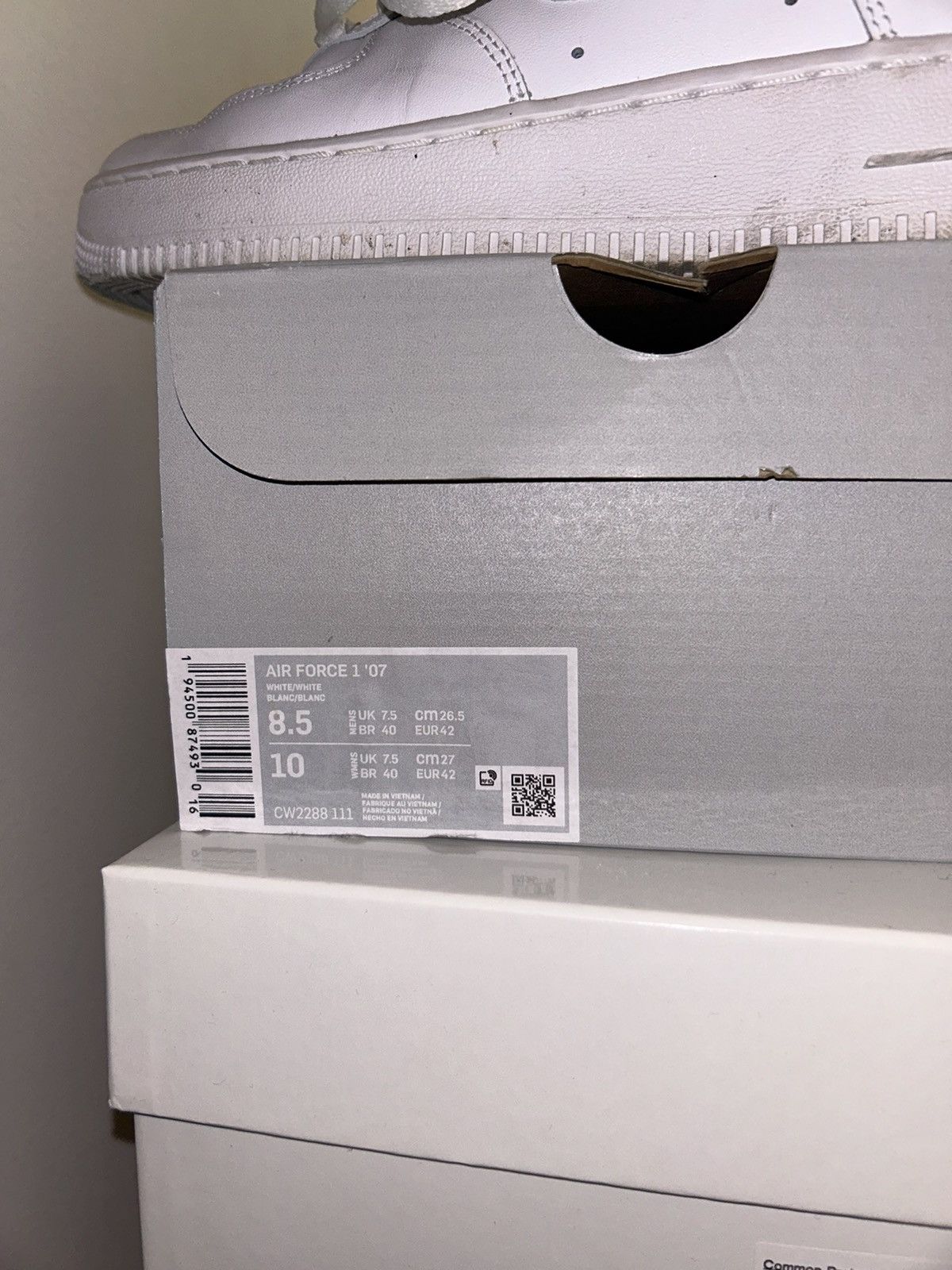 Nike Air Force 1 07 White Size US 8.5 / EU 41-42 - 8 Thumbnail