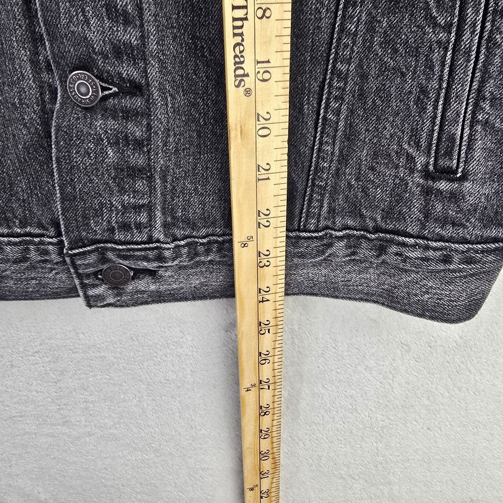Levi's Levis Denim Trucker Jacket Women's Small Gray Black Size S / US 4 / IT 40 - 13 Thumbnail