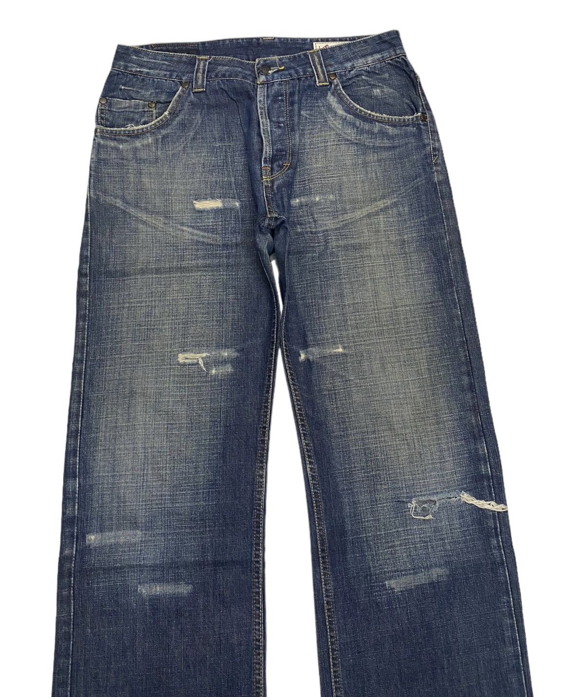 Kapital BAGGY JEANS RARE DISTRESS DENIM ABAHOUSE Size US 32 / EU 48 - 3 Thumbnail