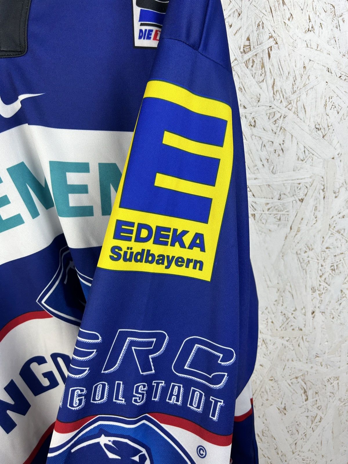 NHL ERC Ingolstadt #6 Slavetinsky 2006/07 Match Worn NHL Jersey Size US XL / EU 56 / 4 - 3 Thumbnail