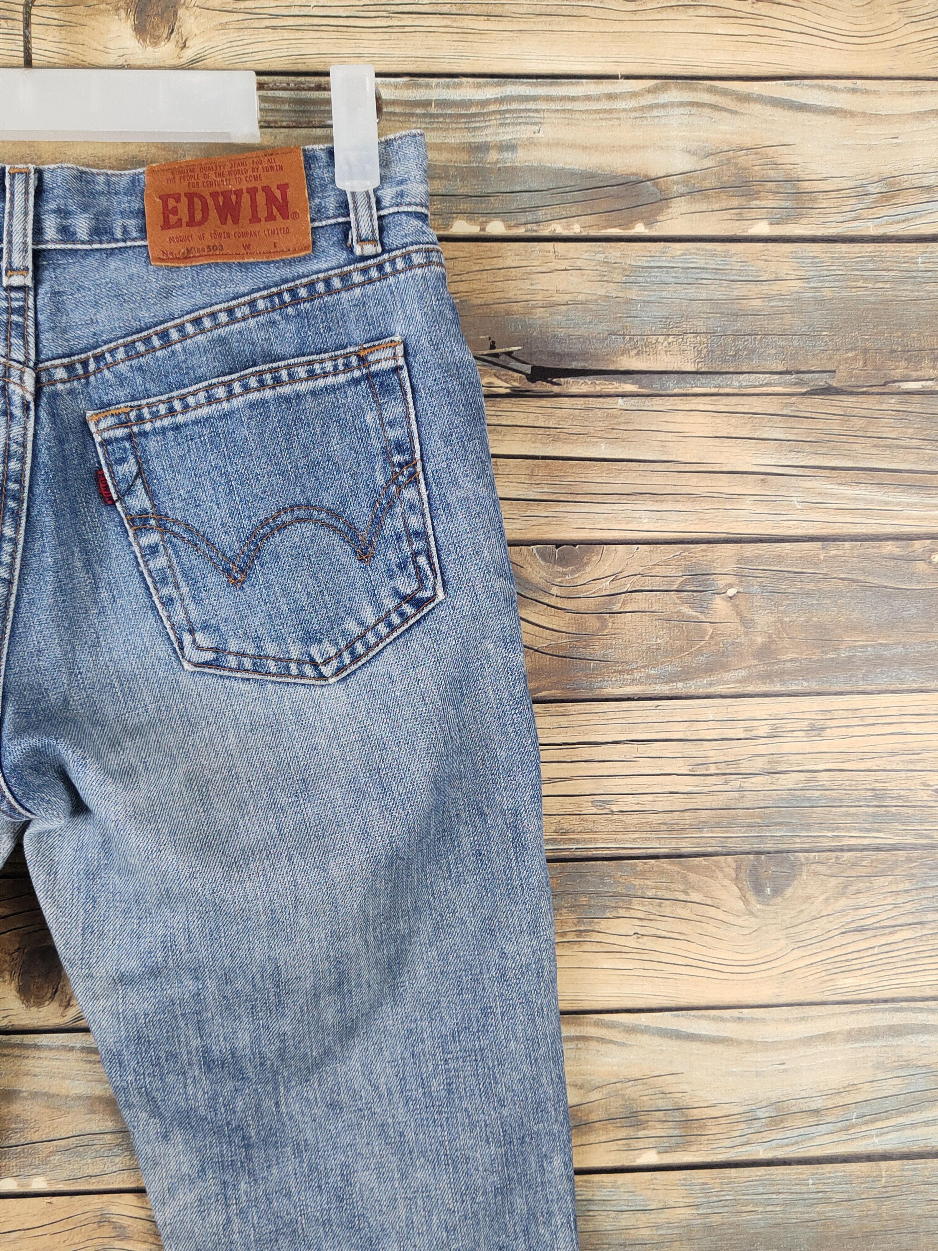 Edwin Edwin Blue Distressed Ripped denim Jeans #W1907 Size US 28 / EU 44 - 11 Thumbnail