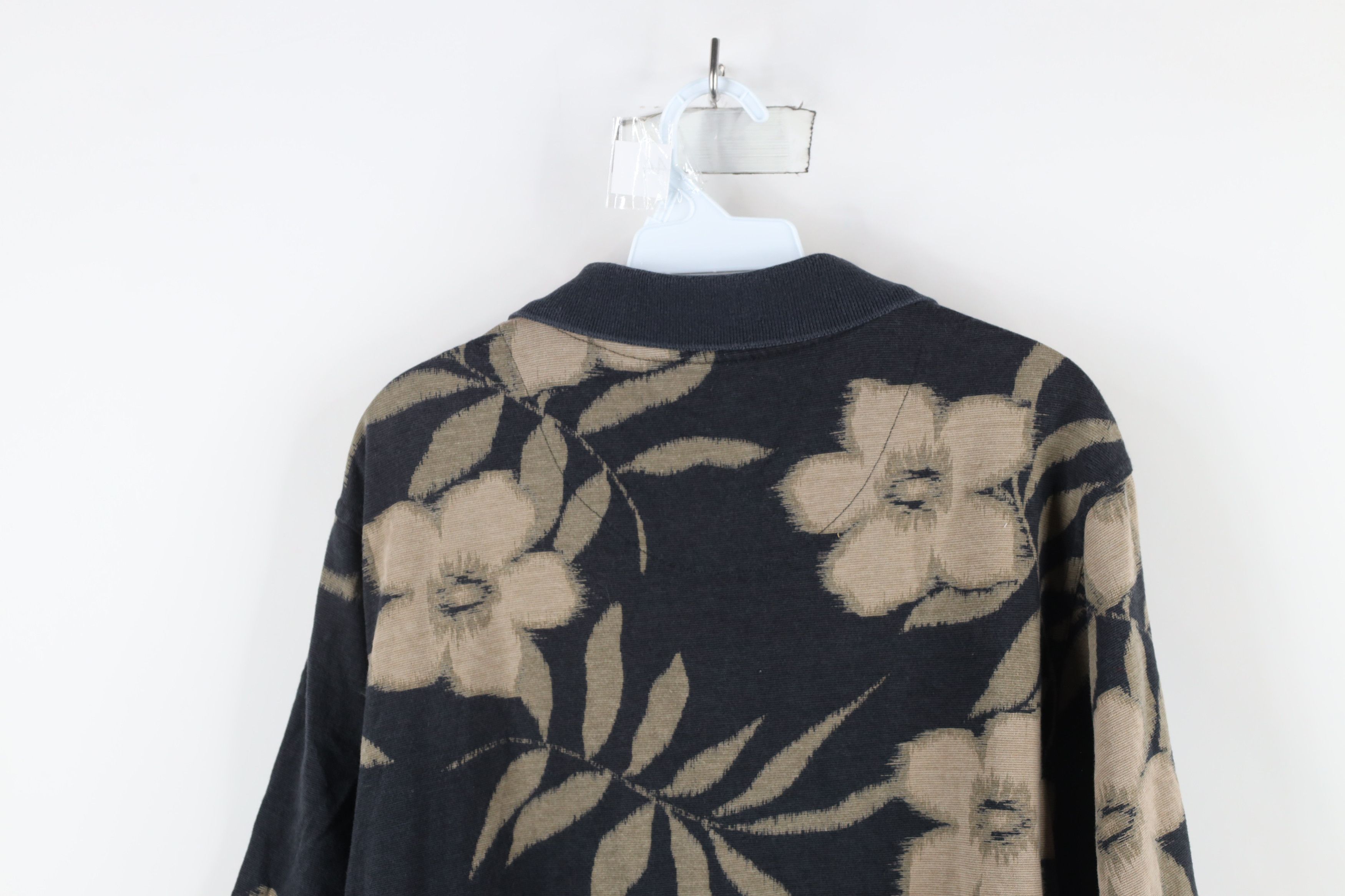 Vintage Vintage 90s Streetwear Abstract Flower Collared Polo Shirt Size US M / EU 48-50 / 2 - 8 Thumbnail