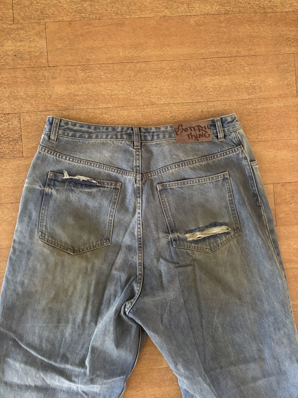 Other Esoteric Thing Dirty Crash Denim Size US 34 / EU 50 - 5 Thumbnail