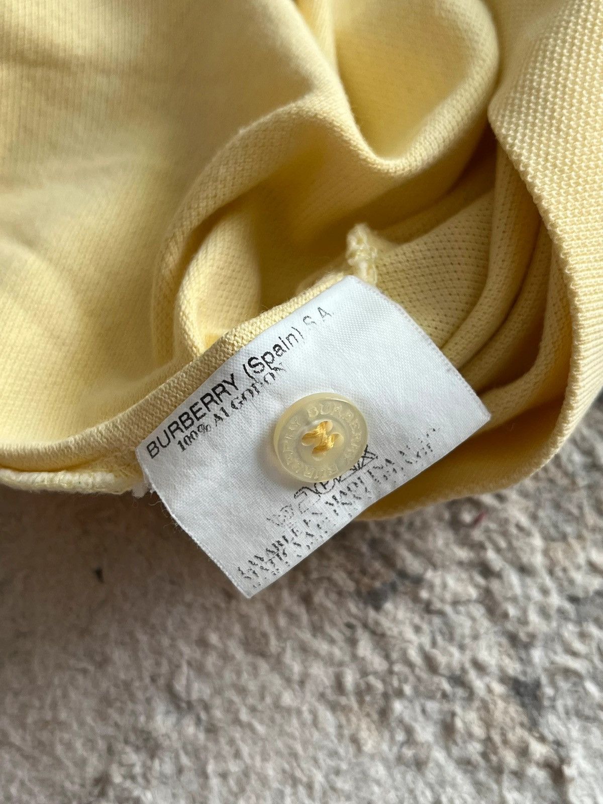 Burberry Burberry’s Polo Shirt Sz 46 / XS Yellow Embroidered Logo Size XS / US 0-2 / IT 36-38 - 11 Thumbnail