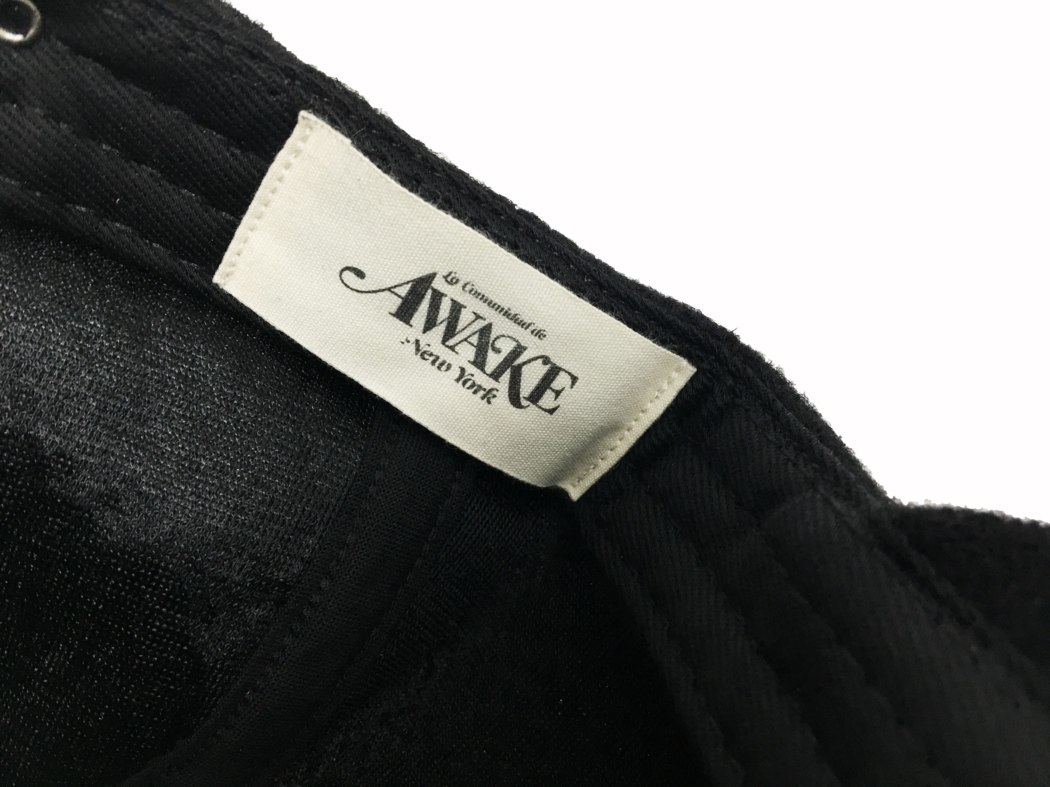 Awake NY Awake NY Embroidered Logo Harris Tweed 6-Panel Hat Black Size ONE SIZE - 7 Thumbnail