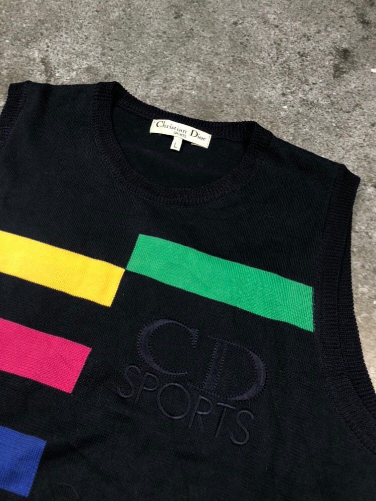 Christian Dior Monsieur × Dior × Vintage Vintage Christian Dior Knit Vest Size US S / EU 44-46 / 1 - 3 Thumbnail