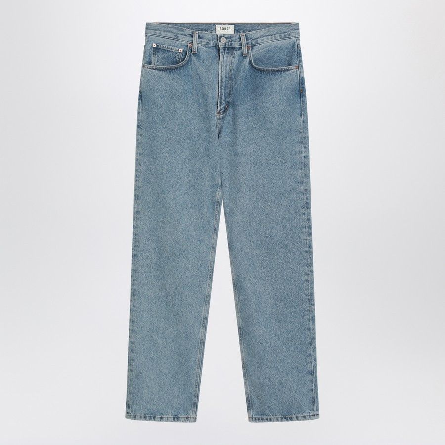 Agolde o1d2blof1025 Denim Jeans in Light Blue Size US 31 - 1 Thumbnail