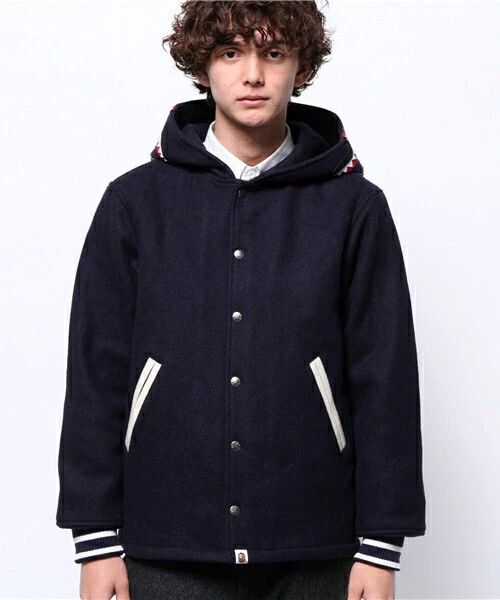 Bape BAPE Wool Baseball Shark Jacket L Rare Good Size US L / EU 52-54 / 3 - 8 Thumbnail