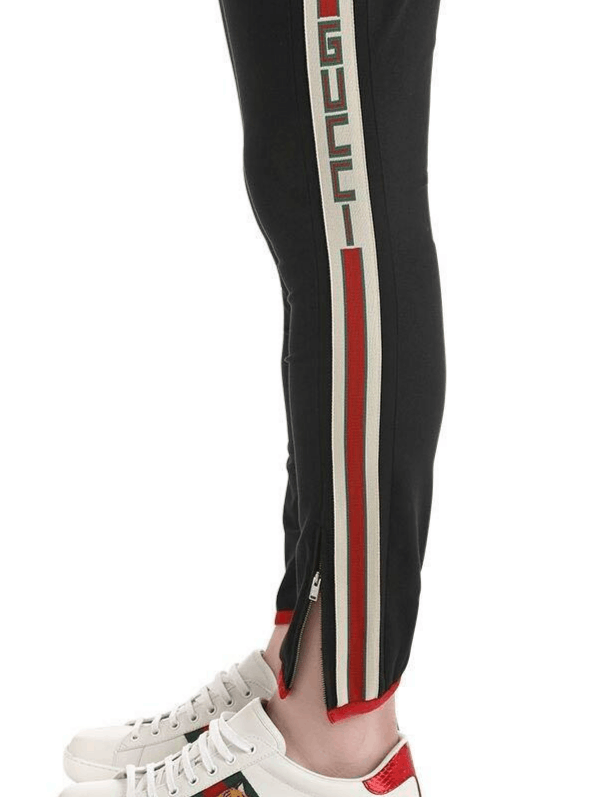 Gucci $1200 Side Stripe Logo Gabardine Stretch Pants Size US 30 / EU 46 - 1 Thumbnail