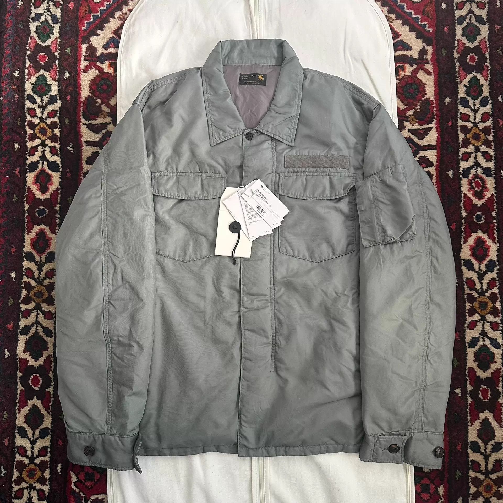 Visvim VISVIM 23AW HELI CREW DOWN SHIRT 4 MILITARY NYLON Size US XL / EU 56 / 4 - 1 Thumbnail