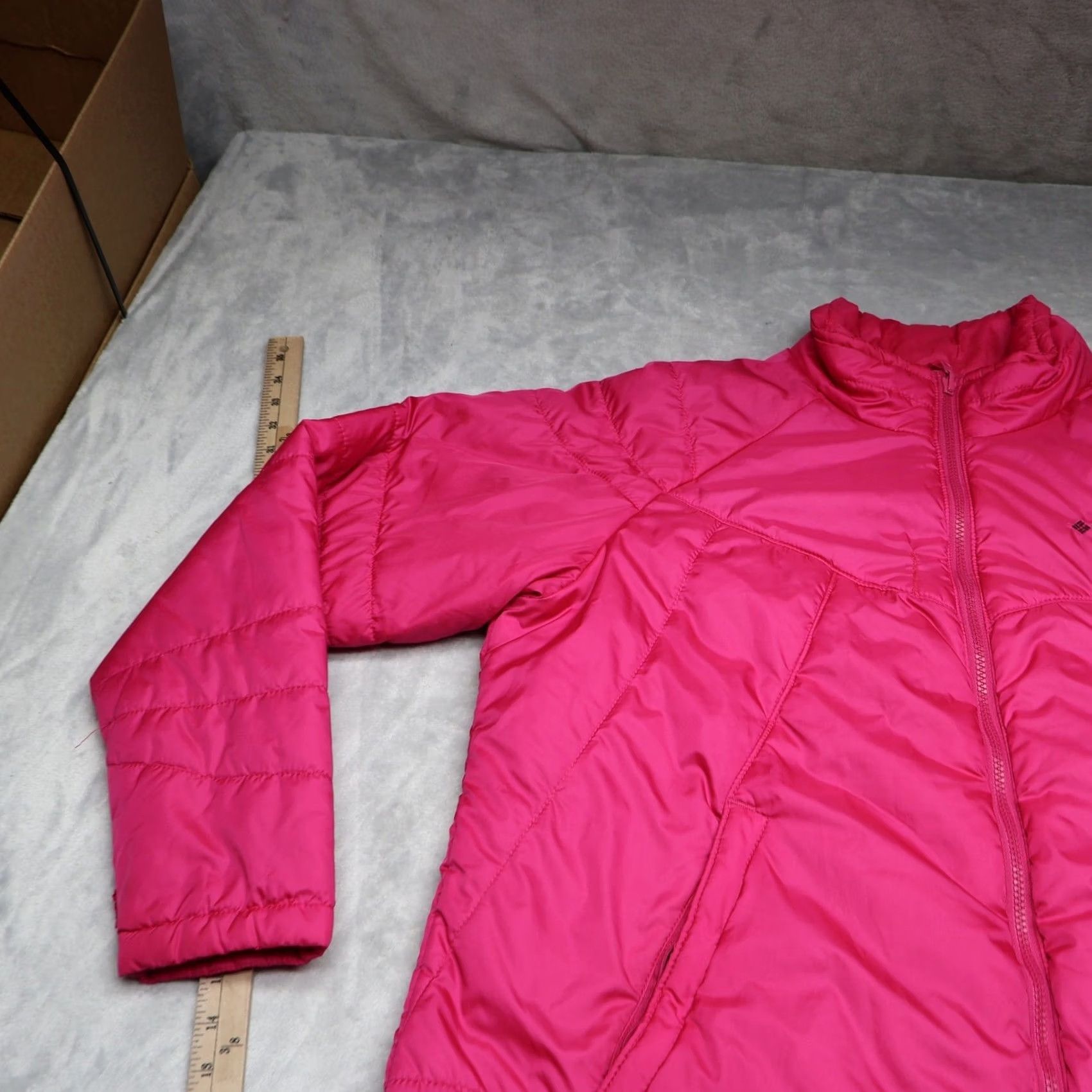 Vintage Columbia Jacket Women 2X Pink Puffer Omni-Heat Full Zip Outdoor Winter Size XXL / US 16-18 / IT 52-54 - 2 Thumbnail
