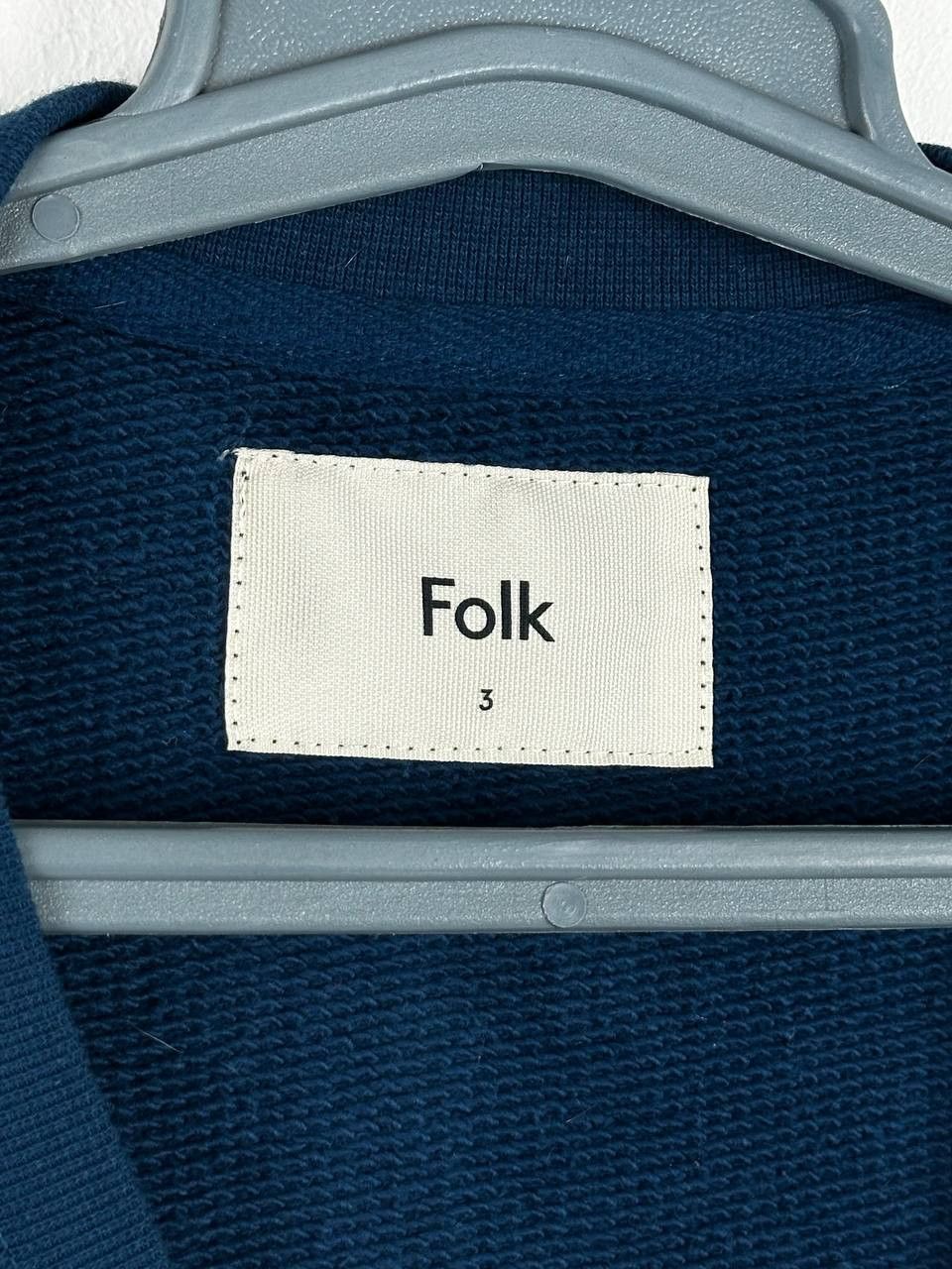 Folk Folk Organic Cotton Blue Basic Sweatshirt Size US L / EU 52-54 / 3 - 4 Thumbnail