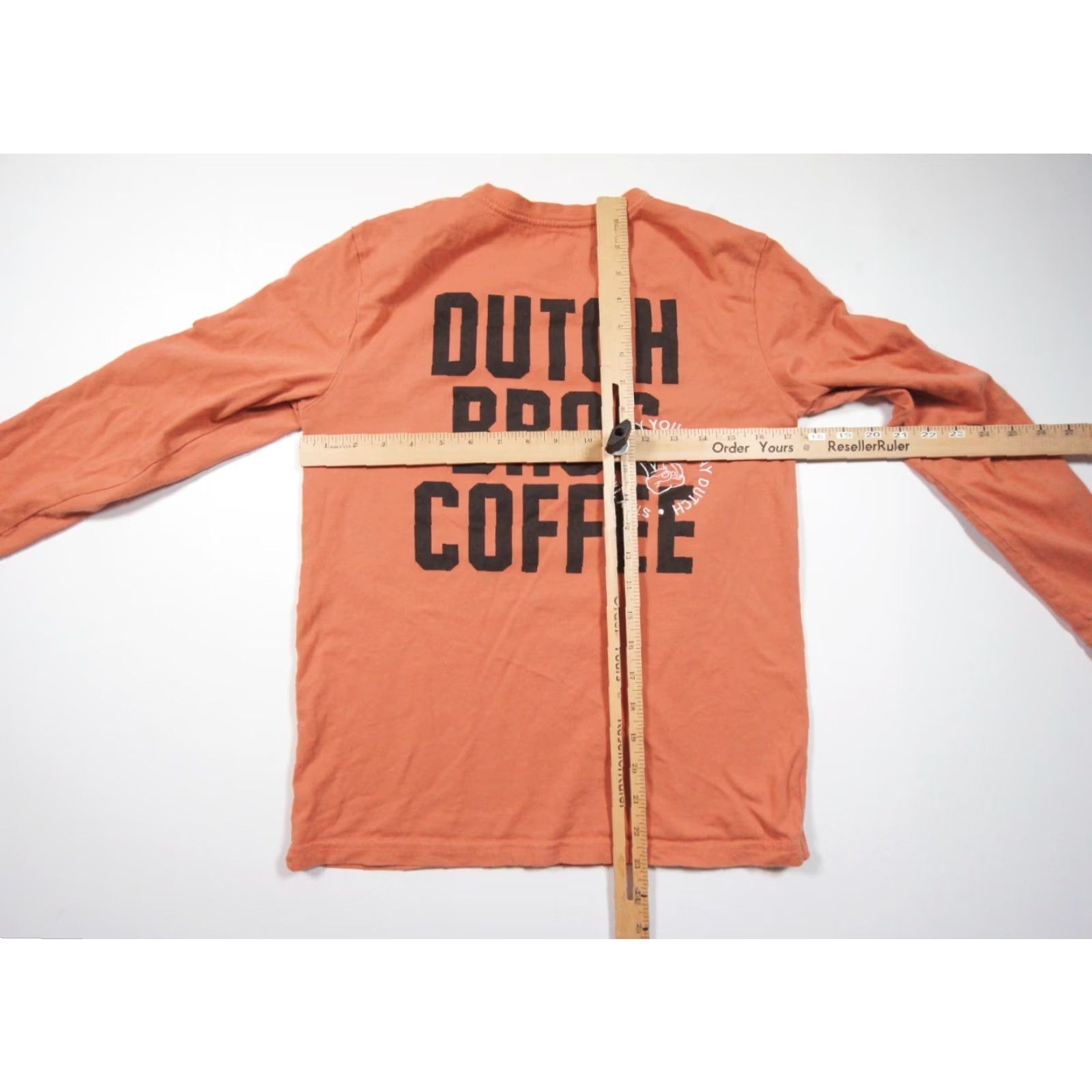 Vintage Dutch Bros Coffee Shirt Womens Medium Peach Long Sleeve Crewneck Ladies Tee Size M / US 6-8 / IT 42-44 - 7 Thumbnail