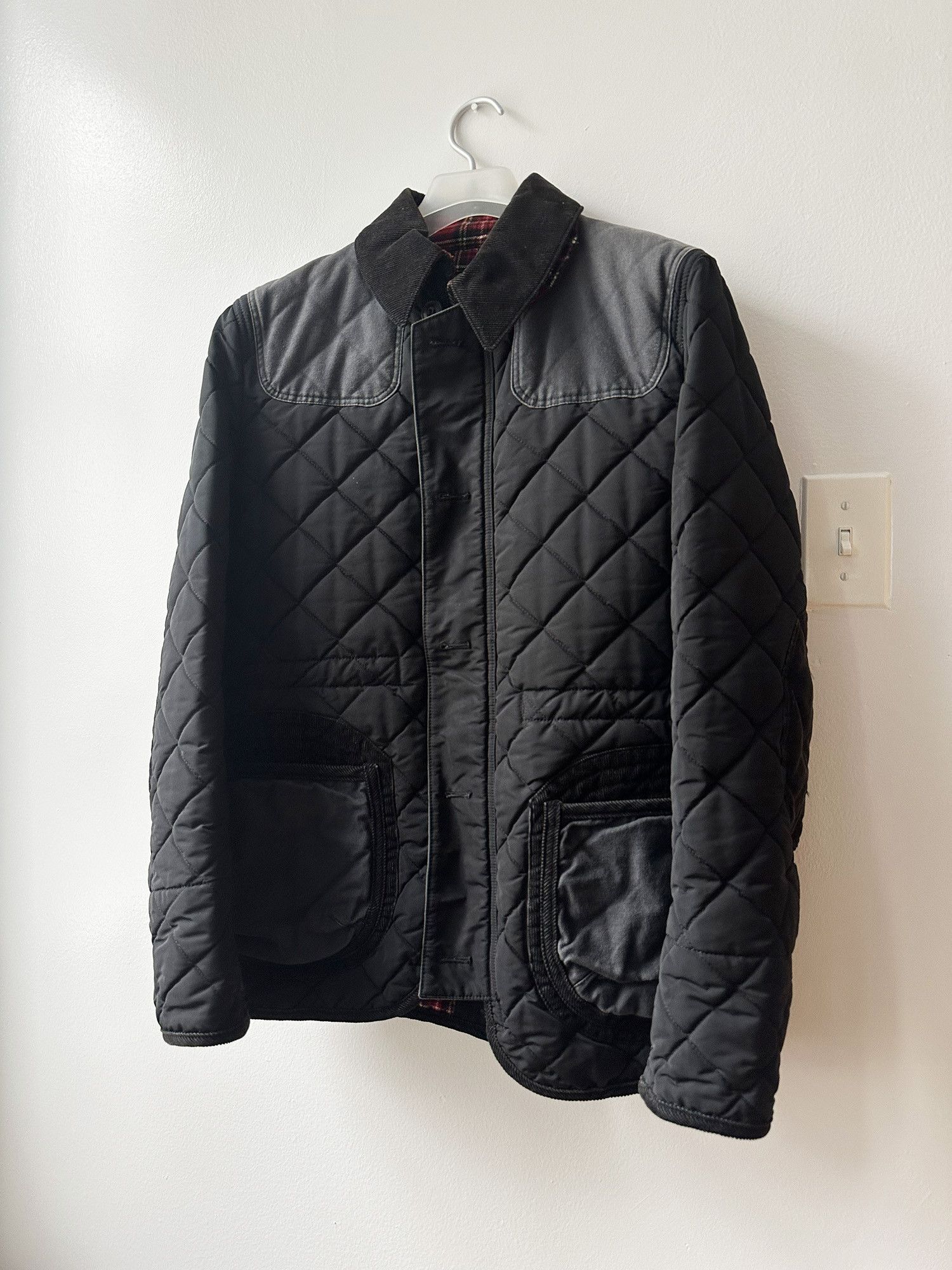 Comme des Garcons Homme Comme Des Garcons Homme Black Quilted Corduroy Jacket Size US L / EU 52-54 / 3 - 1 Thumbnail