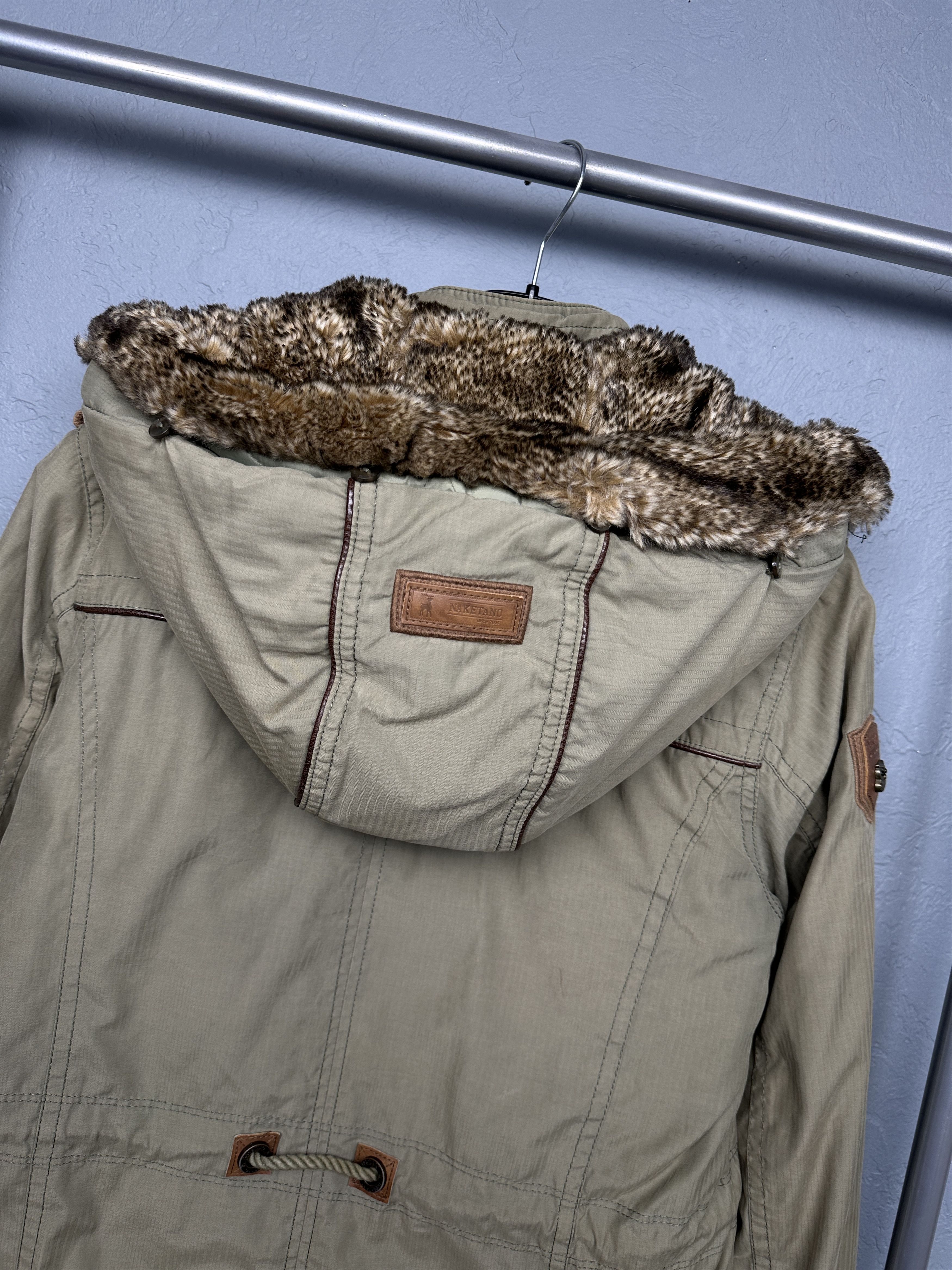 Naketano Naketano Womens Parka Jacket Fur Collar Size M / US 6-8 / IT 42-44 - 9 Thumbnail