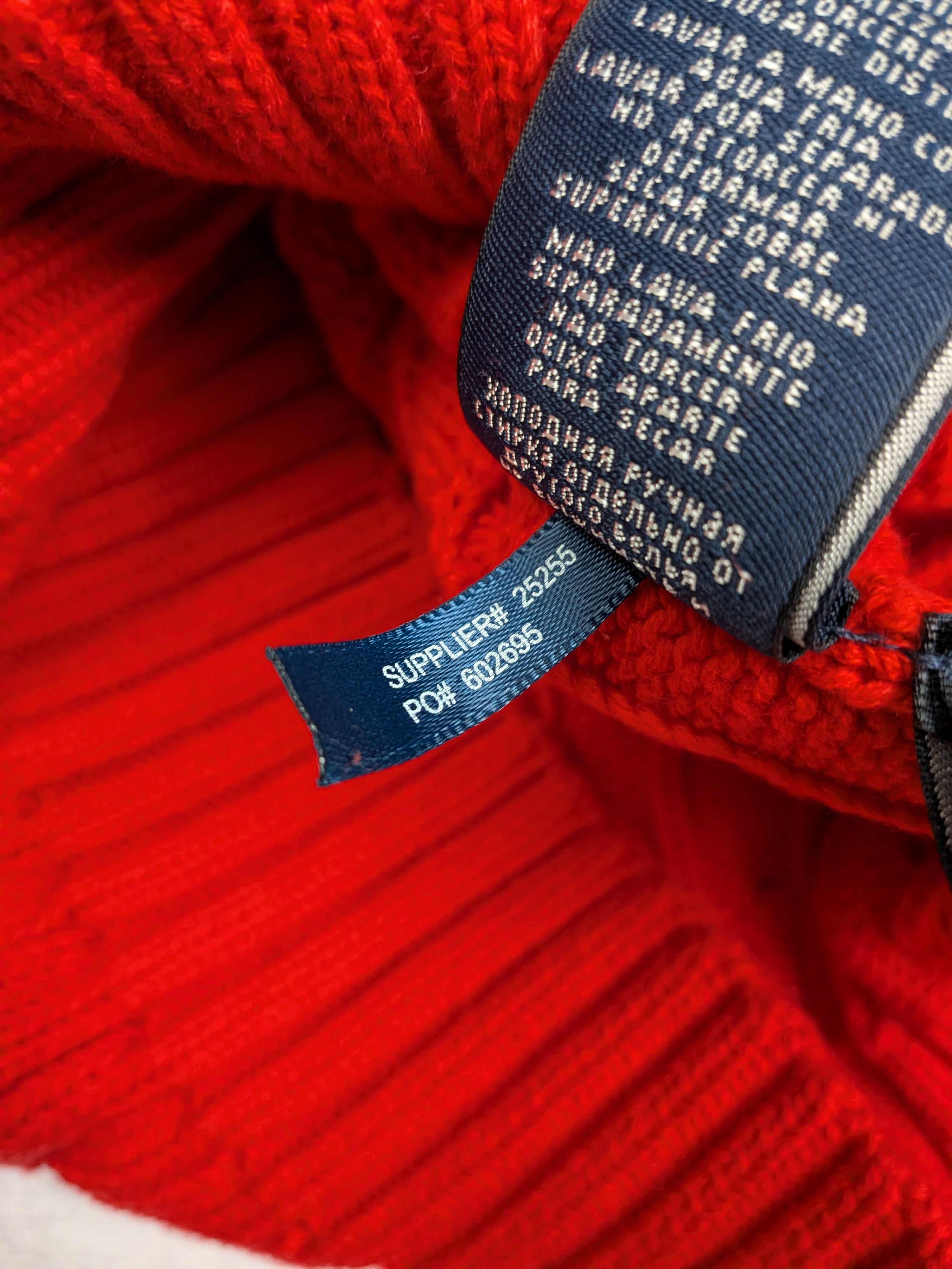 Ralph Lauren Ralph Lauren Sport V-Neck Red Waffle Knit Sweater Size XS Size XS / US 0-2 / IT 36-38 - 11 Thumbnail
