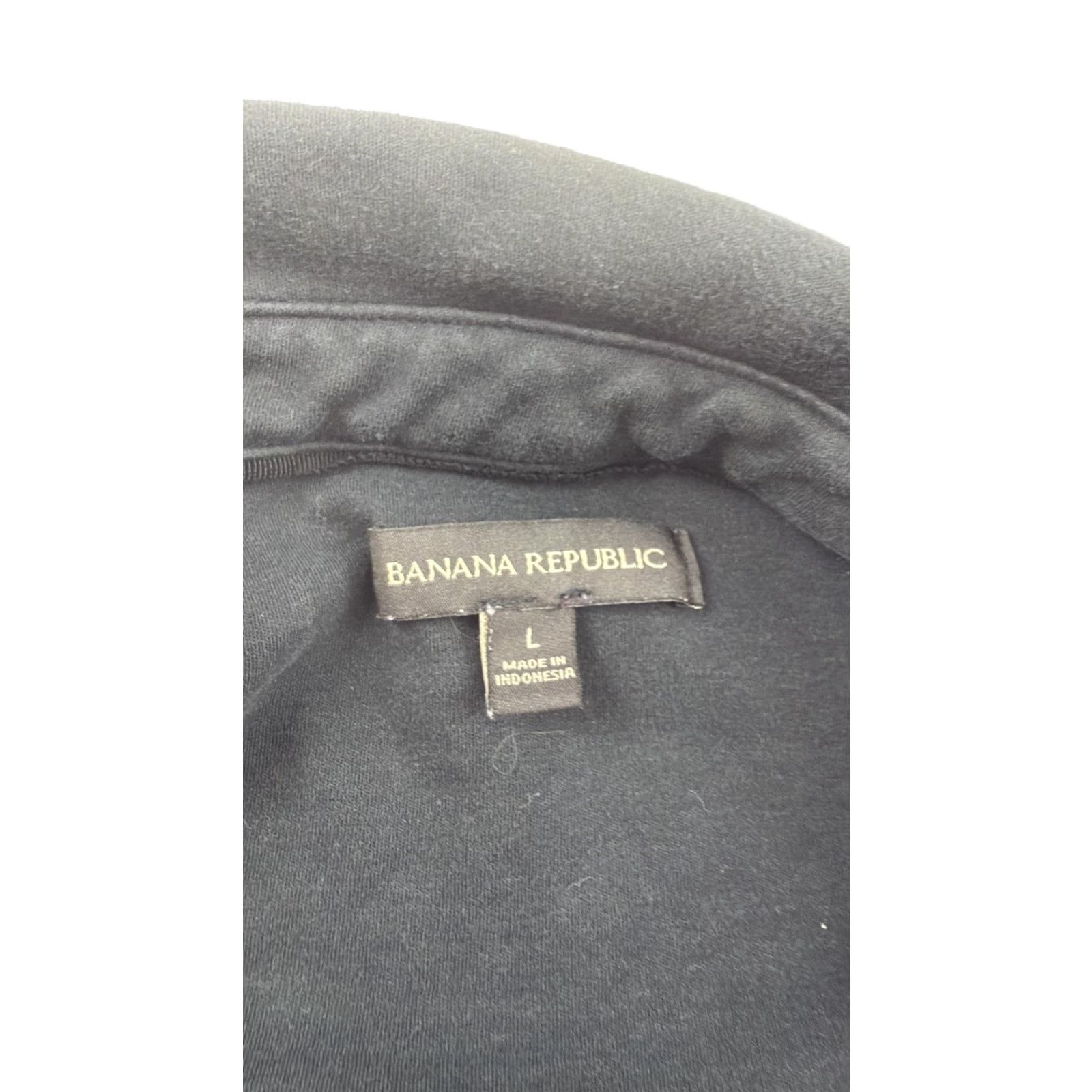 Banana Republic Banana Republic Polo Shirt Mens Large Black Short Sleeve Pique Classic Fit Logo Casual Size US L / EU 52-54 / 3 - 3 Thumbnail