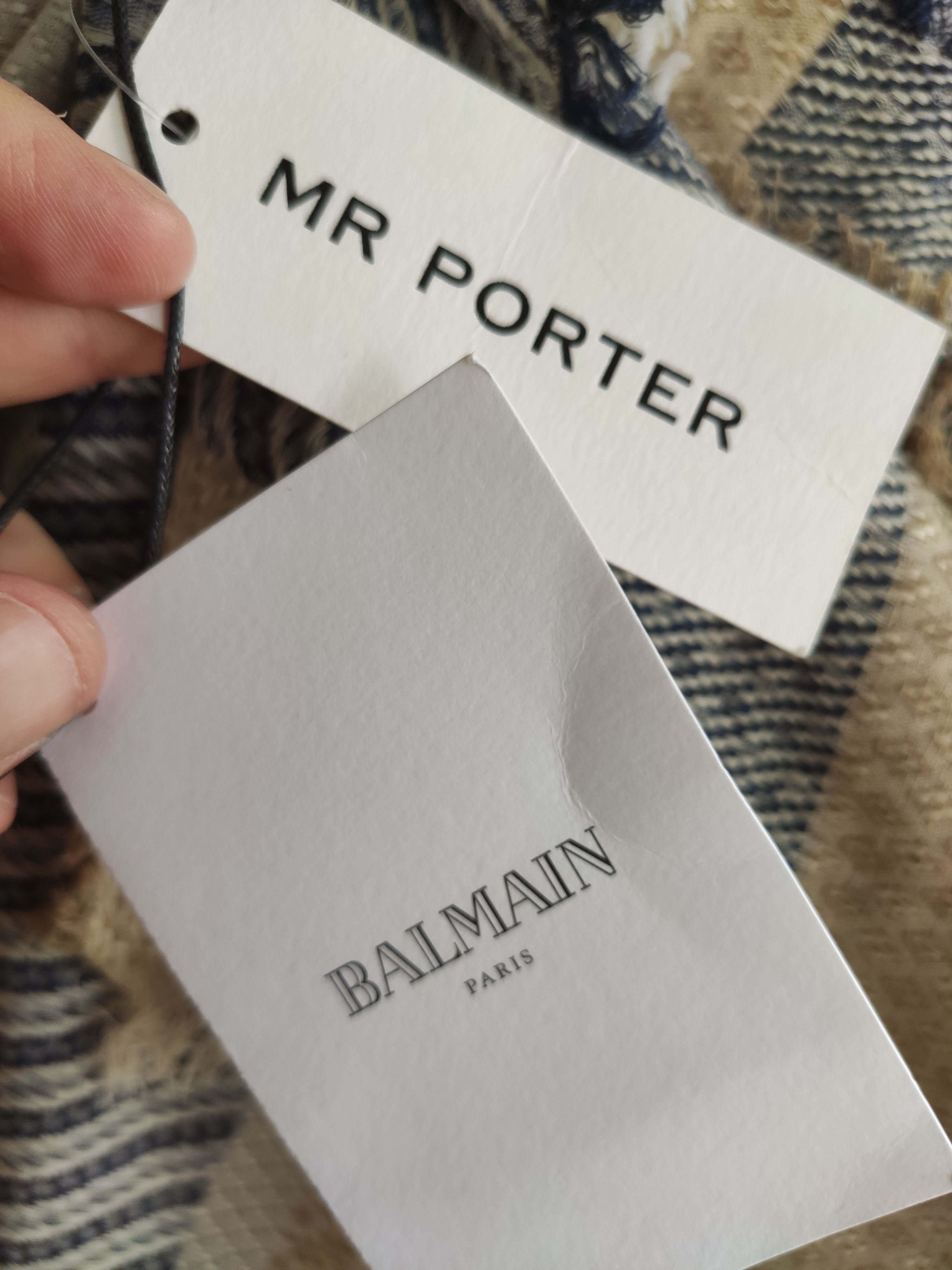 Balmain BALMAIN scarf Cotton/Linen-blend BNWT Size ONE SIZE - 3 Thumbnail
