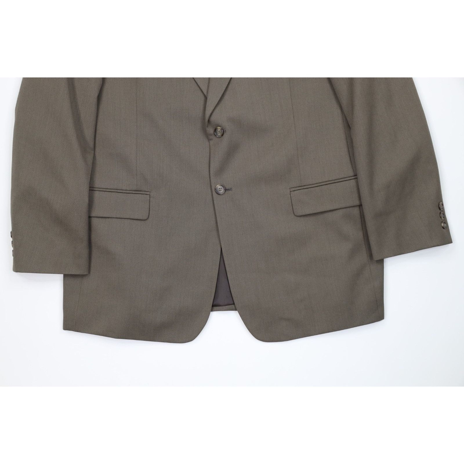 Vintage Vintage 90s Streetwear Wool Blend 2 Piece Wedding Suit Size 46L - 4 Thumbnail