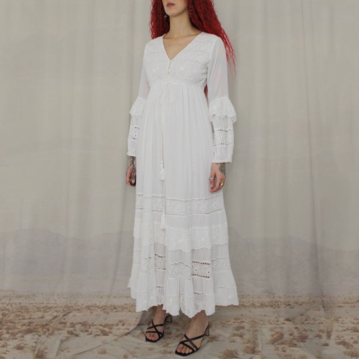 Other 🕯️WHITE MAXI DRESS🕯️ Size S / US 4 / IT 40 - 2 Thumbnail