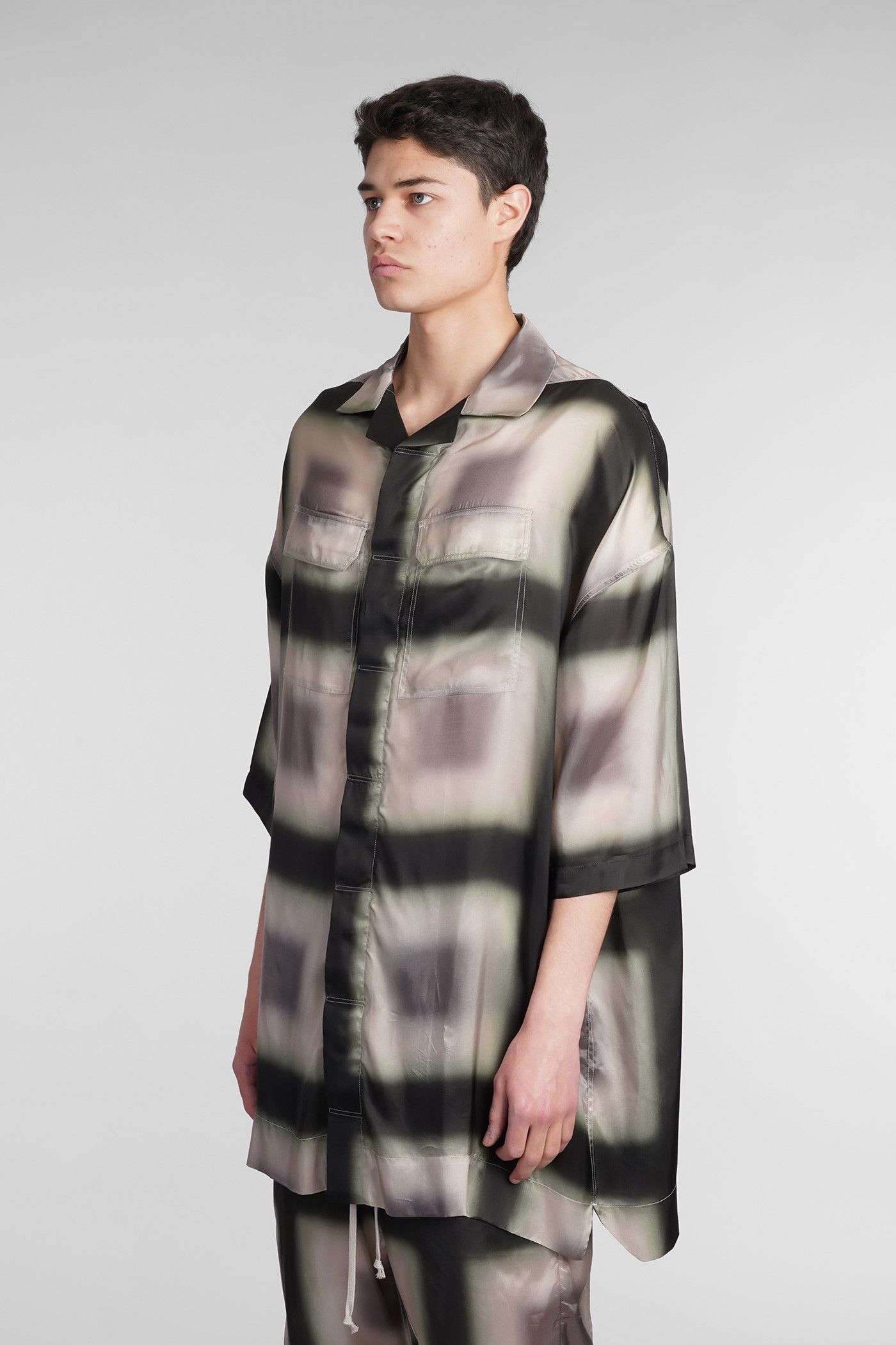 Rick Owens o1y0325 Patterned Shirt in Multicolor Size US M / EU 48-50 / 2 - 3 Thumbnail