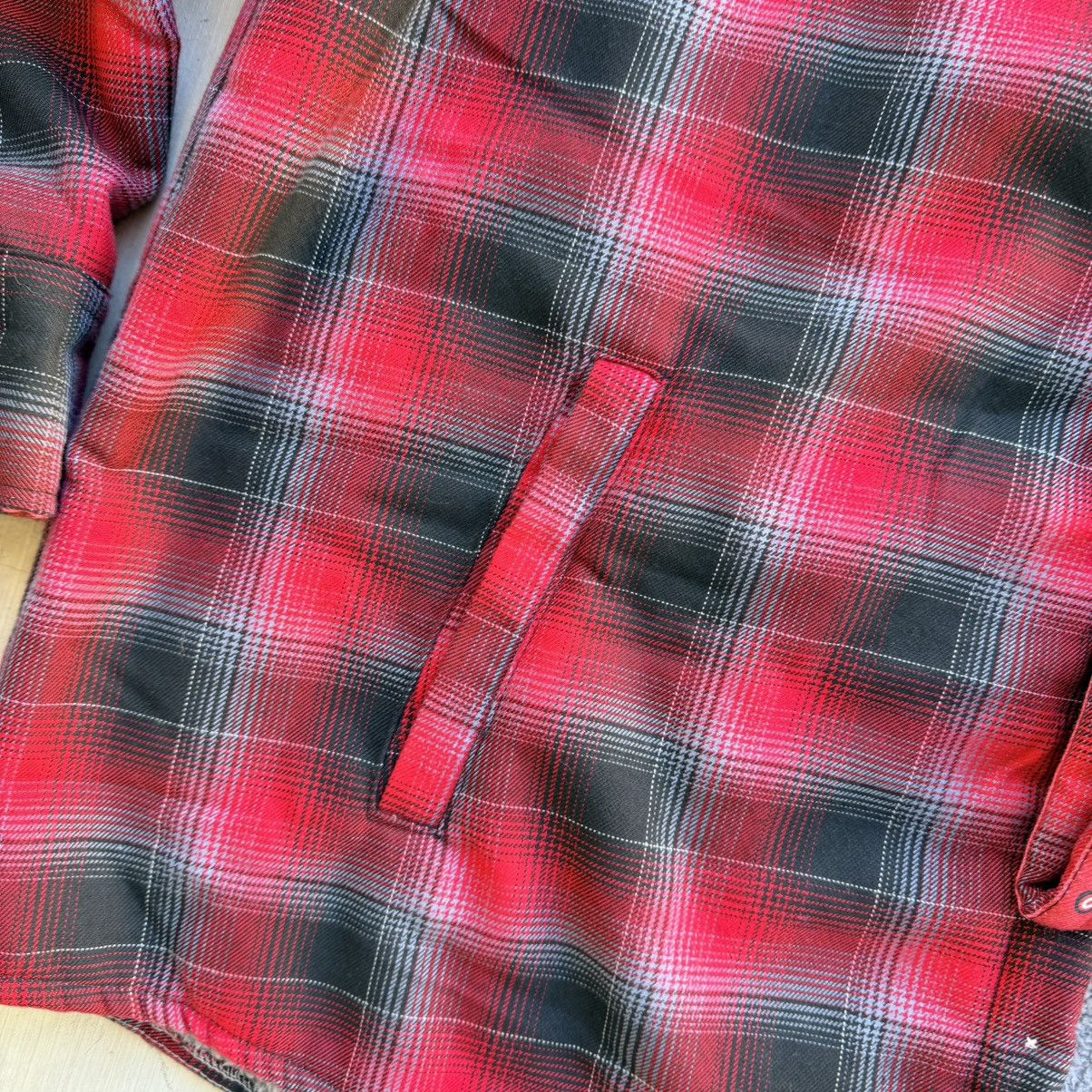 Dixxon Dixxon Flannel Jacket Shacket Mens 2XL Red Plaid Sherpa Size US XXL / EU 58 / 5 - 4 Thumbnail