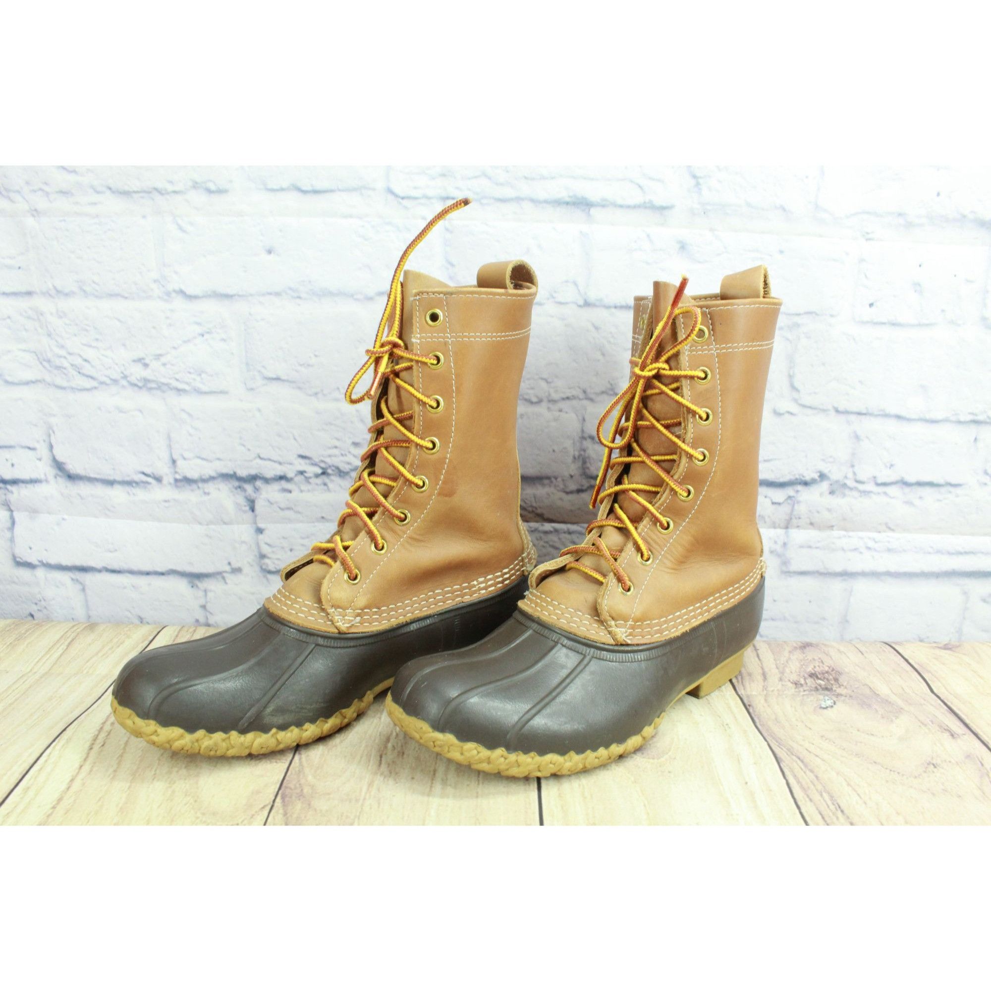 L.L. Bean LL Bean Women’s Brown Leather Duck Boots Size 9 M Size US 9 / IT 39 - 2 Thumbnail