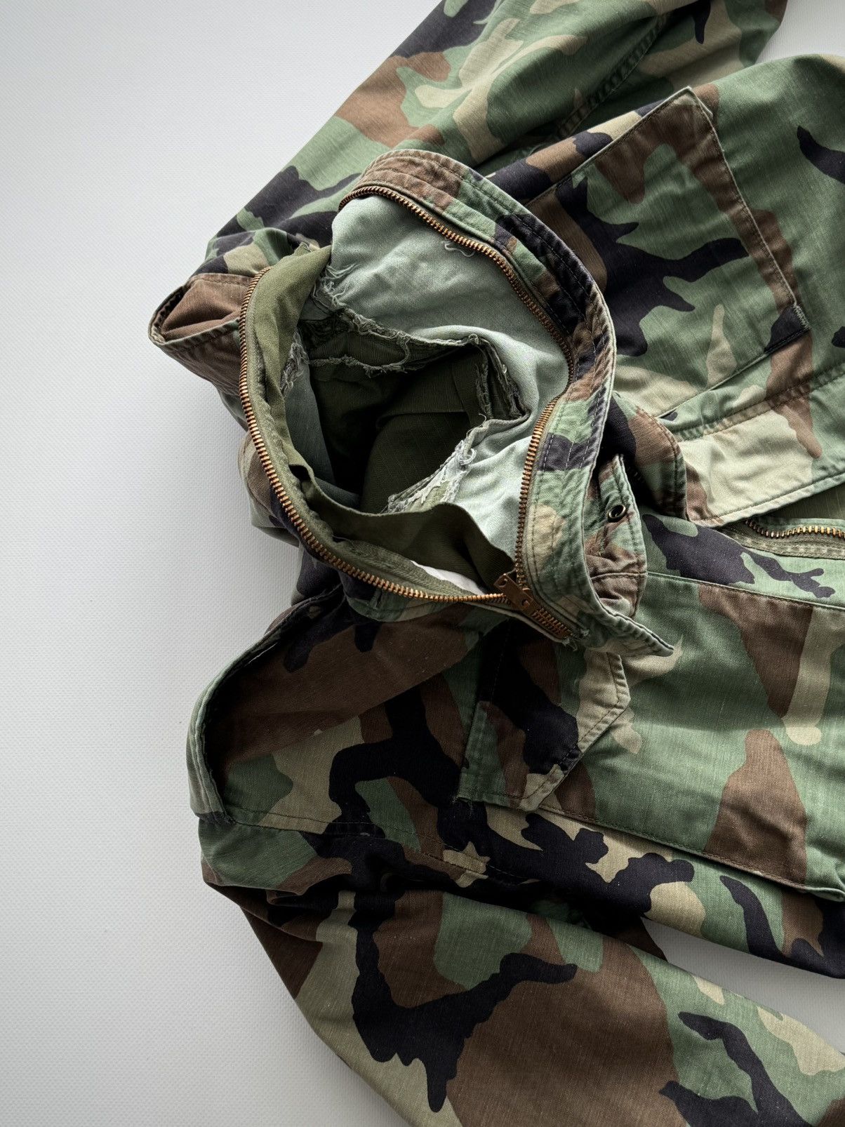 Vintage Vintage 1980s US Army M65 Woodland Camo Field Jacket Size US M / EU 48-50 / 2 - 6 Thumbnail