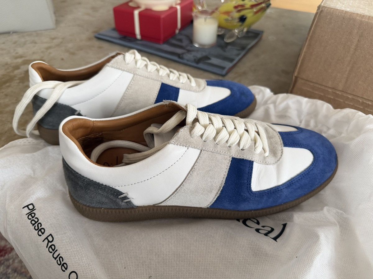 Mr P. Suede Color Block Pattern Sneakers Size US 7 / EU 40 - 8 Thumbnail