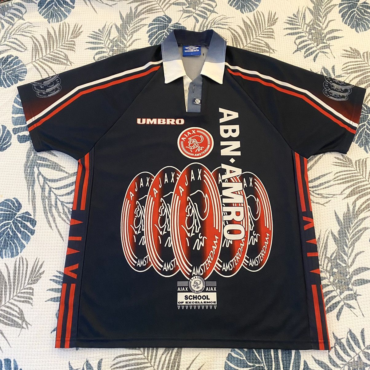 Umbro × Vintage Umbro Ajax 1997/1998 Vintage Soccer Jersey Jersey (Rare) Size US L / EU 52-54 / 3 - 1 Thumbnail