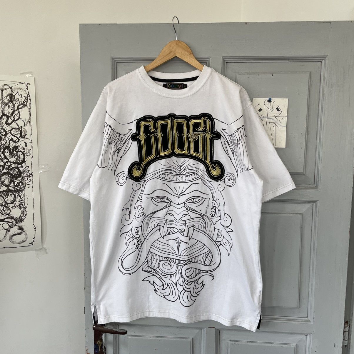 Coogi × Japanese Brand Vintage Coogi Bid Print Logo T-shirt Japanese style size XL Size US XL / EU 56 / 4 - 1 Thumbnail