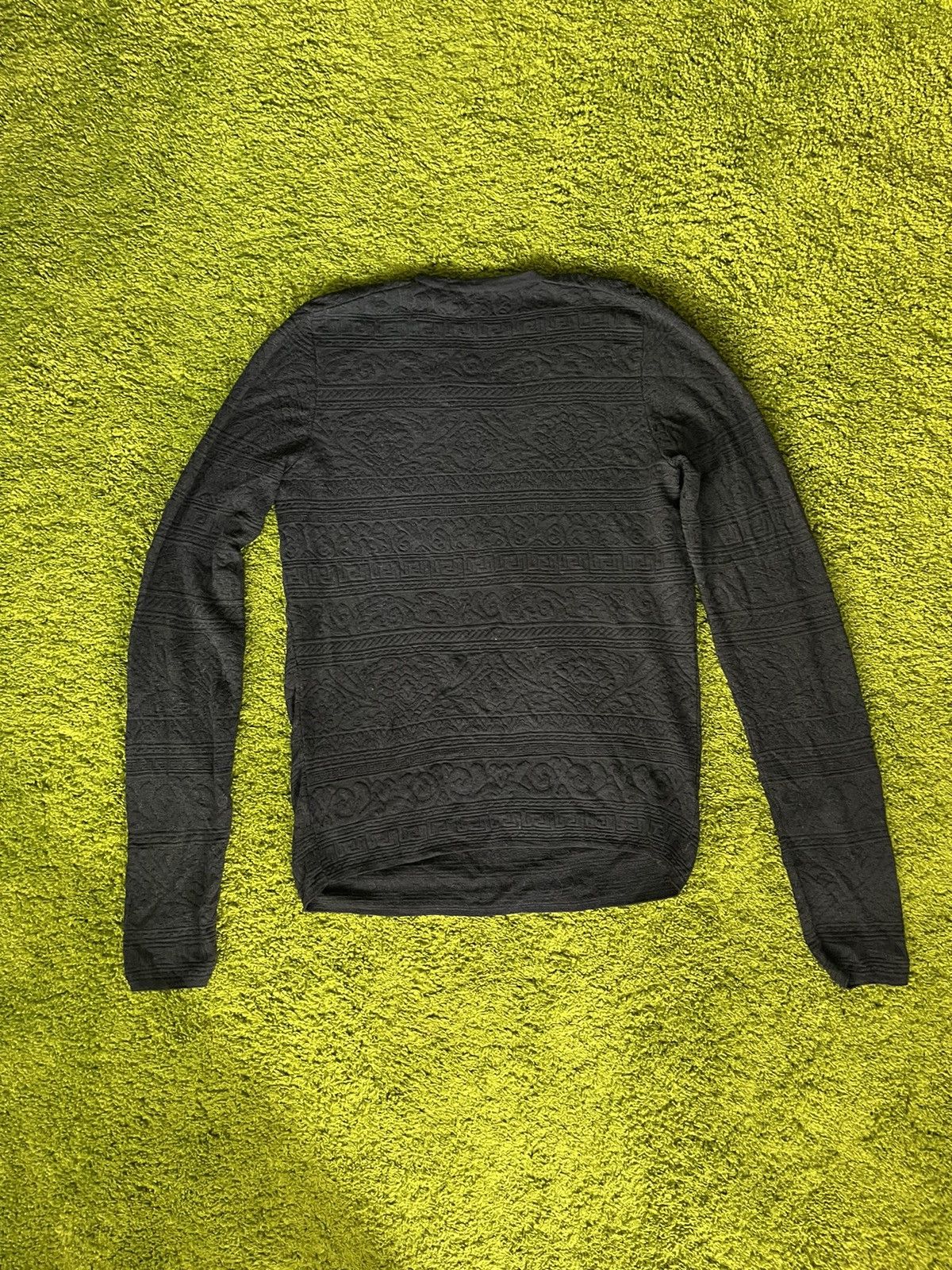Versace × Vintage Gianni Versace V2 vintage textured wool sweater archive Size US L / EU 52-54 / 3 - 8 Thumbnail