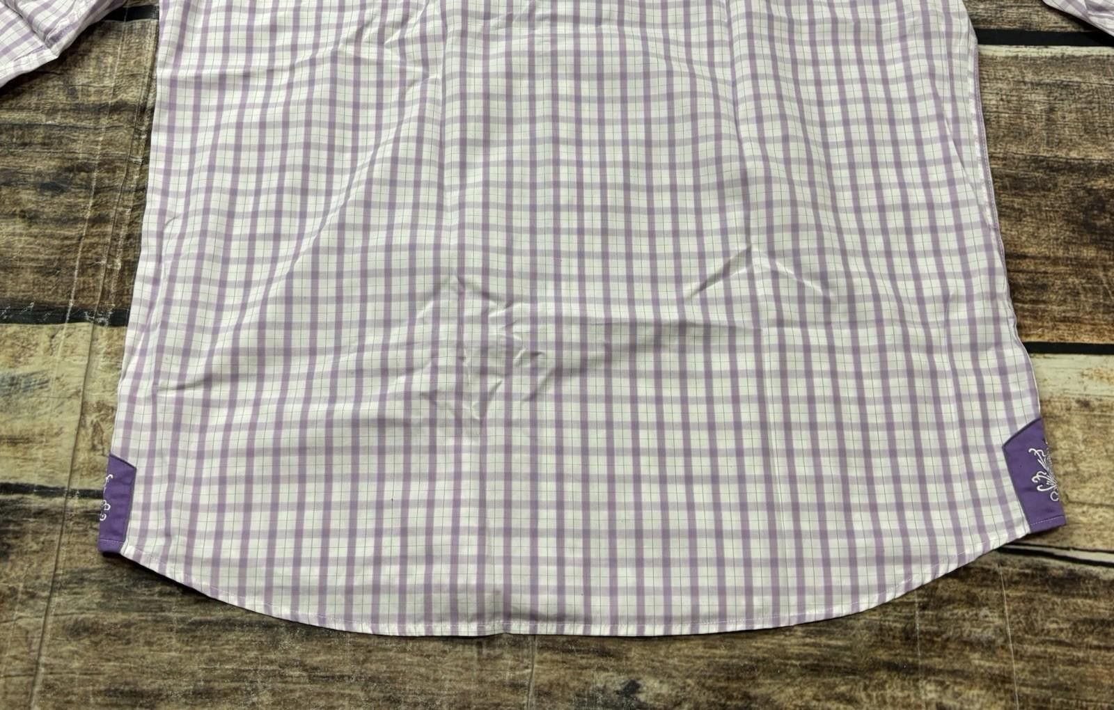 Coogi Coogi Luxe Dress Shirt Mens Large 15.5/17 Flip Check Purple Size 38R - 12 Thumbnail
