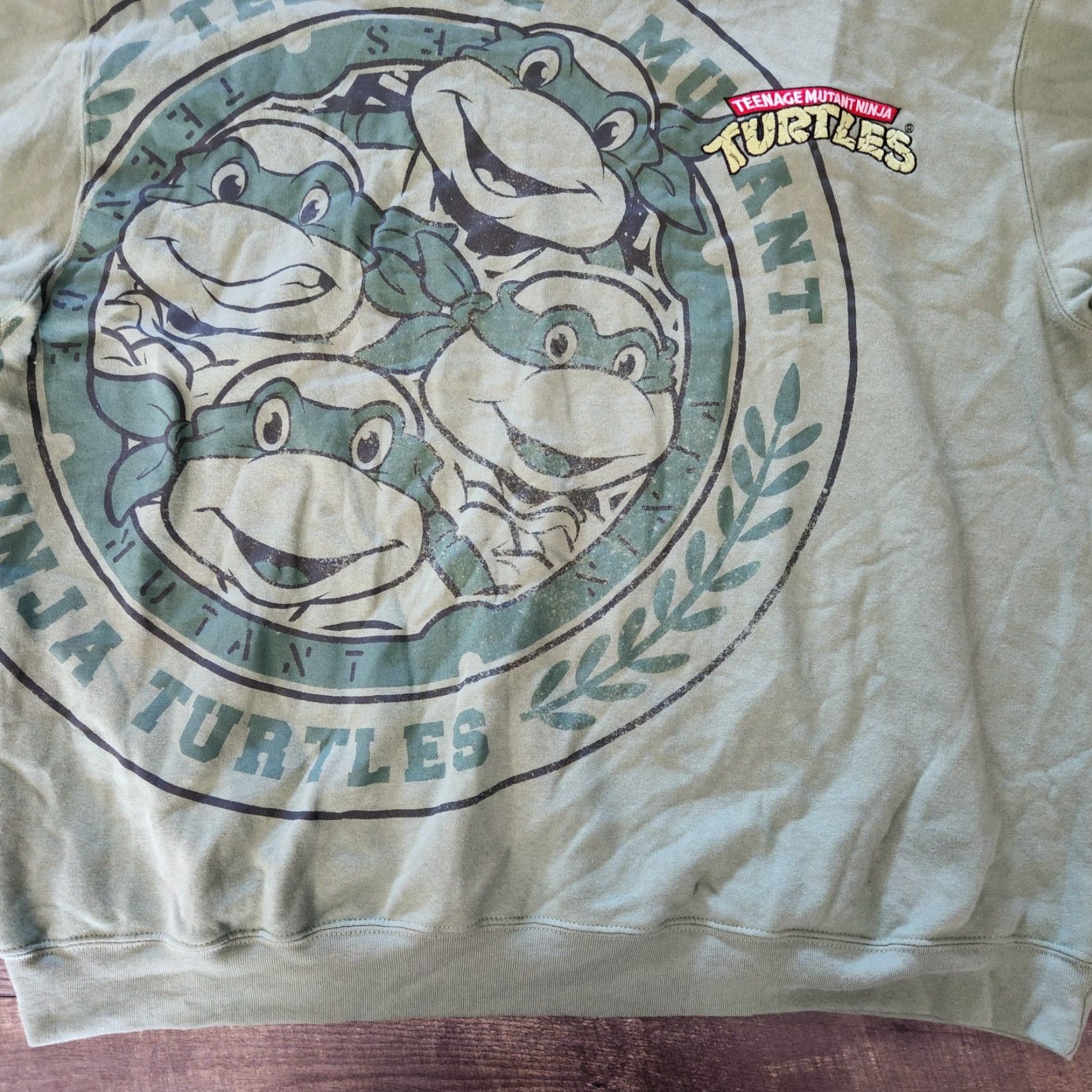 Vintage FREEZE New York Teenage Mutant Ninja Turtles Pullover Sweatshirt Embroidered Size XL Green NWT Mens Sweatshirts 90s Cartoon Size US XL / EU 56 / 4 - 2 Thumbnail