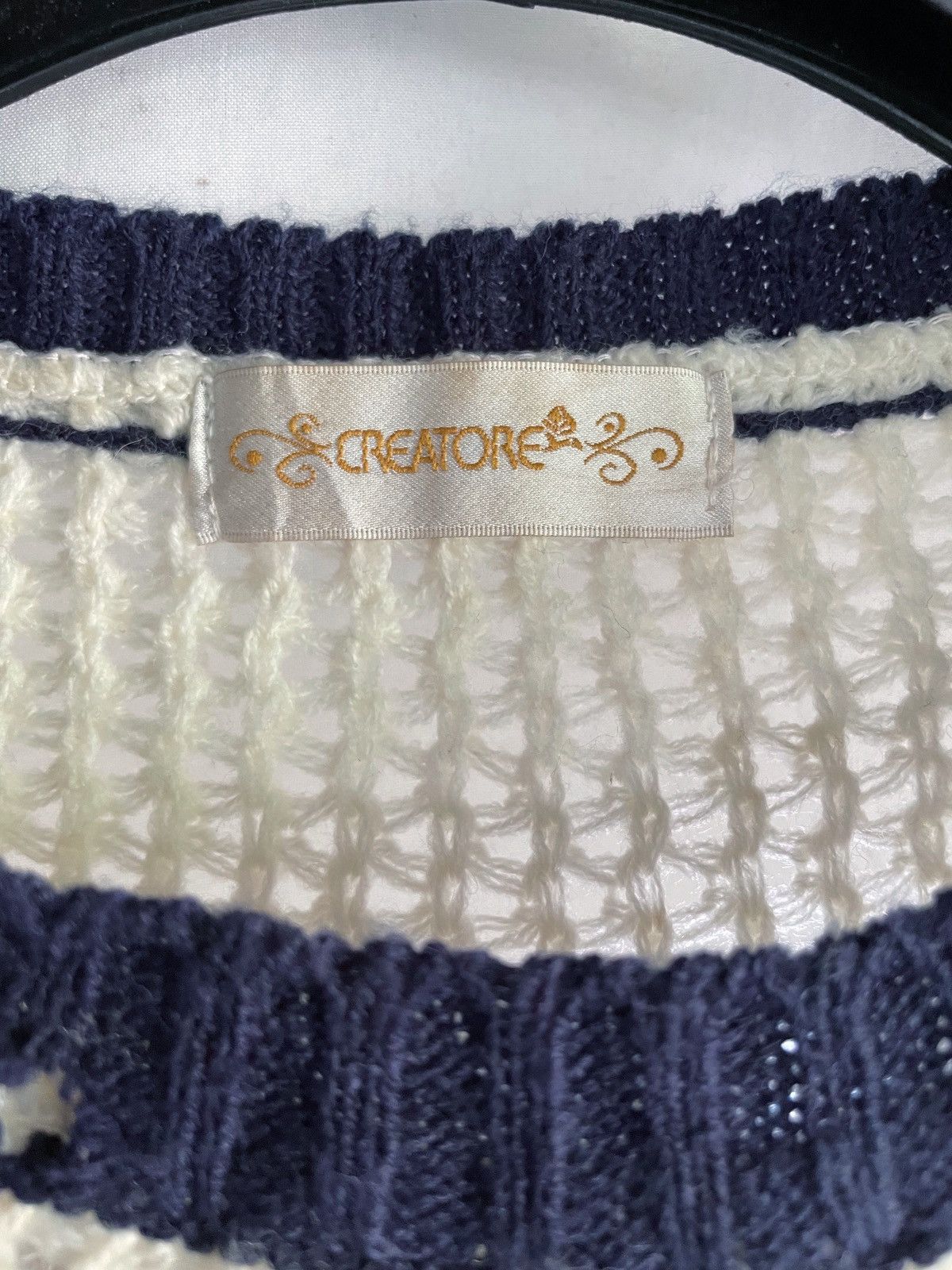 Yasuyuki Ishii JAPANESE DISTRESSED CREATORE STRIPED KNIT Size US S / EU 44-46 / 1 - 7 Thumbnail