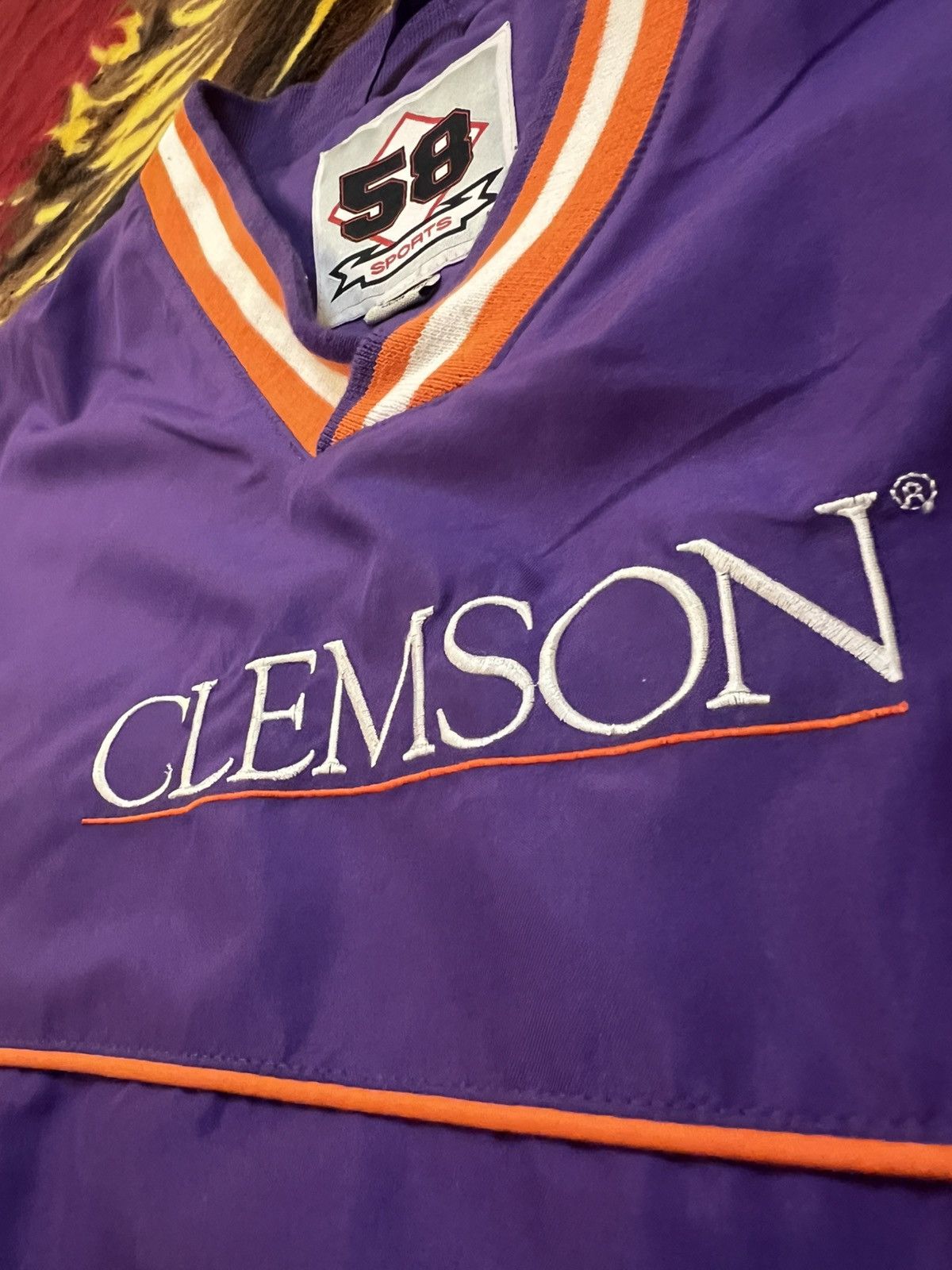 Vintage Y2K CLEMSON Tigers Windbreaker Long-Sleeve Size US XL / EU 56 / 4 - 9 Thumbnail