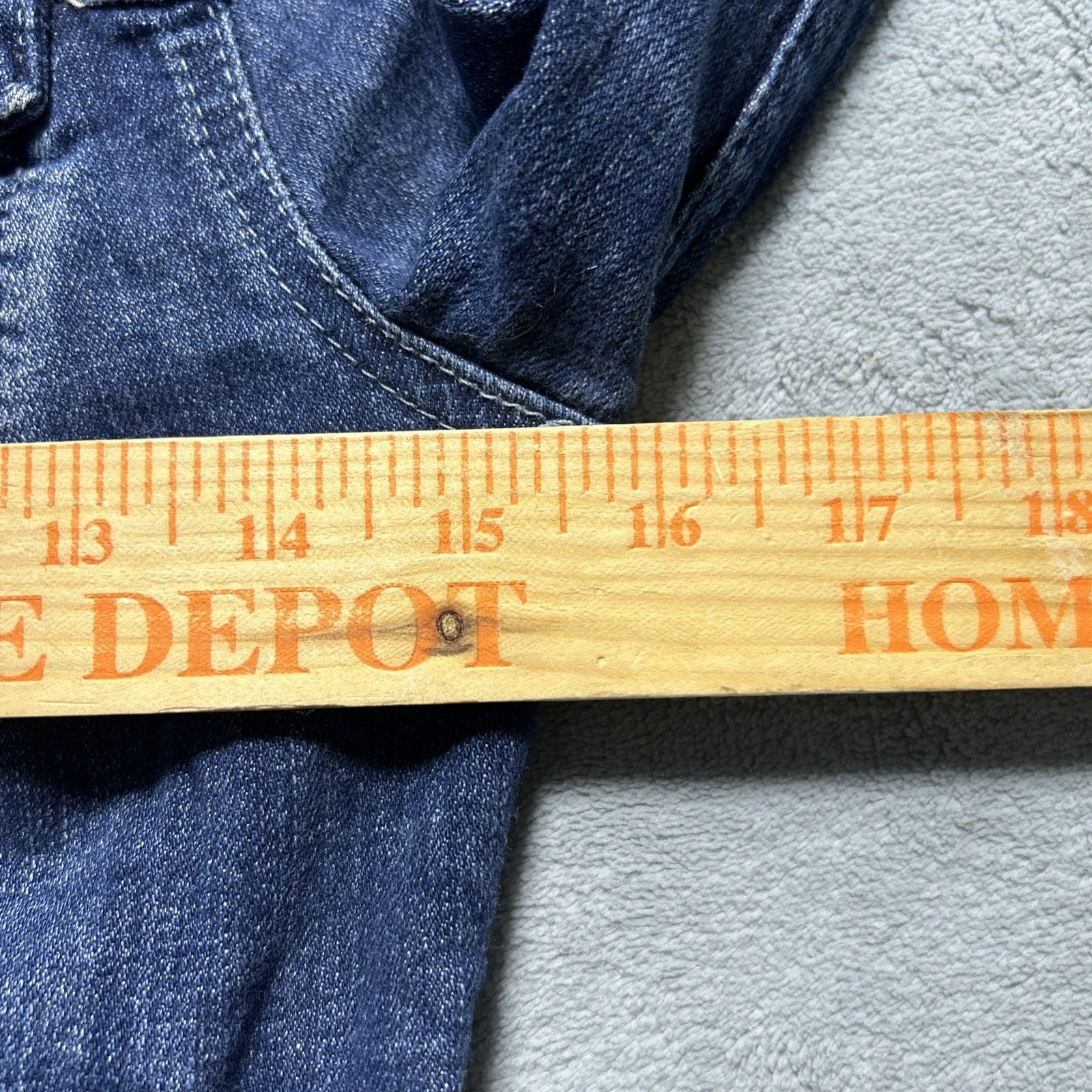 Anthropologie Anthropology Pilcro Letter Press Denim Jacket Womens XS Crop Size XS / US 0-2 / IT 36-38 - 6 Thumbnail