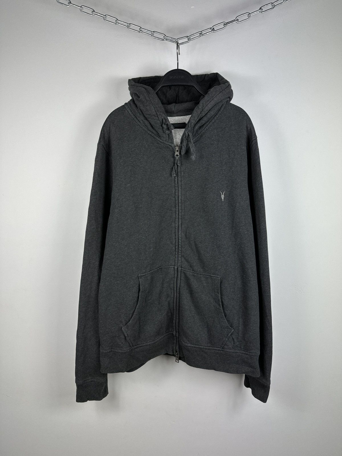 Allsaints Allsaints Wilde Hoody Full Zip Hoodie Size US XL / EU 56 / 4 - 1 Thumbnail