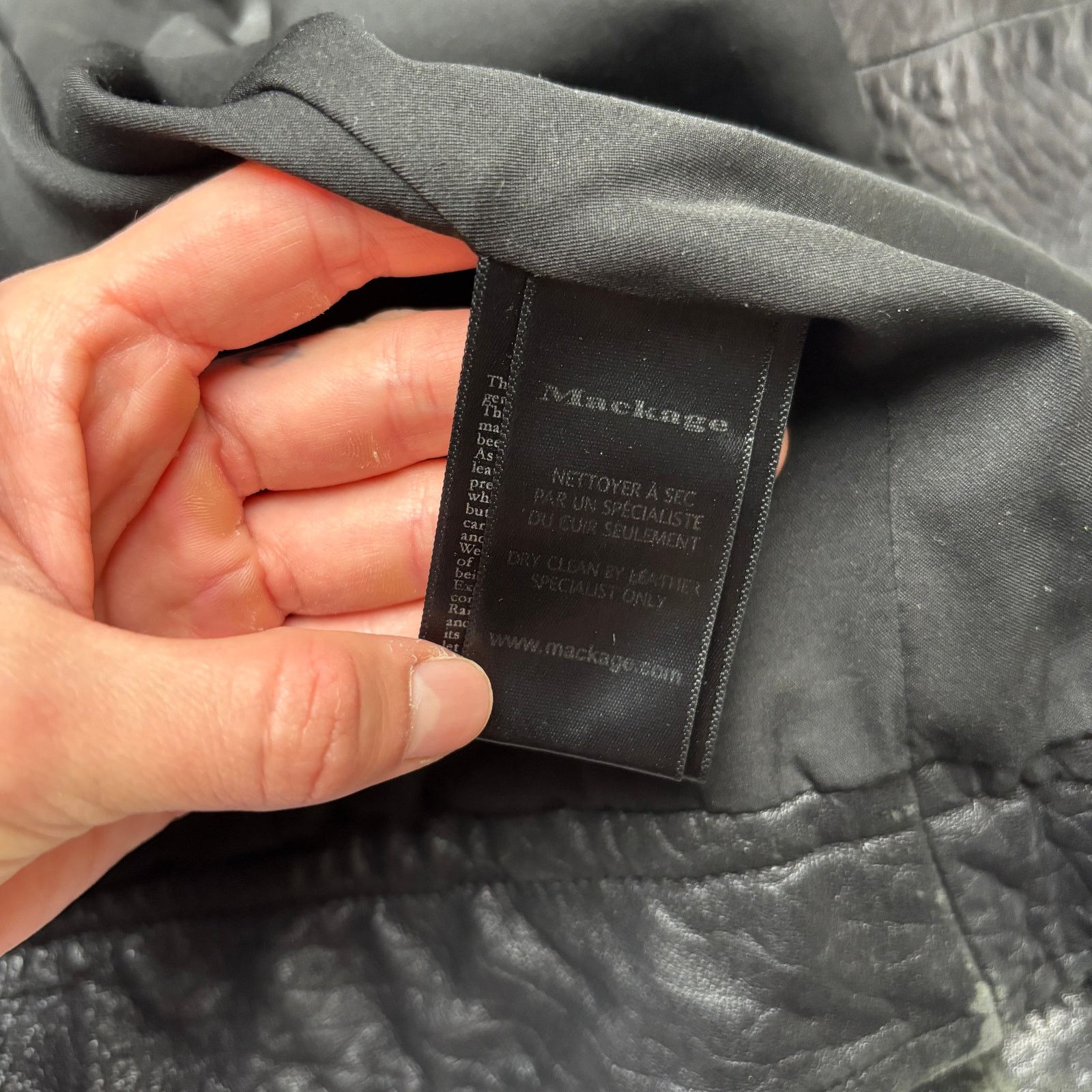 Mackage Mackage for Aritzia Pebbled Lamb Leather Jacket Womens Small Size S / US 4 / IT 40 - 13 Thumbnail