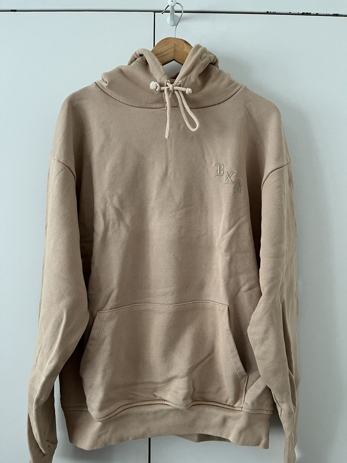 Born X Raised BXR Tonal embroidery logo hoodie and sweat pants set beige Size US L / EU 52-54 / 3 - 5 Thumbnail