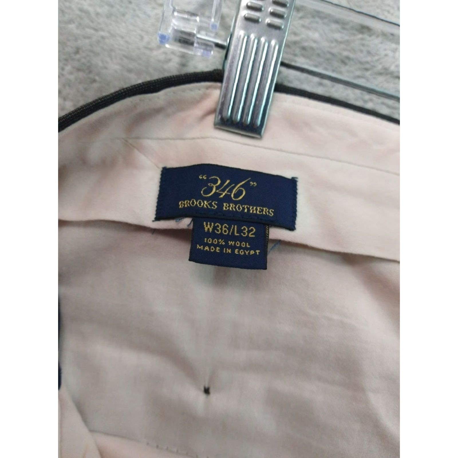 Brooks Brothers Brooks Brothers Dress Pants 36x32 Brown Wool Pleated Tapered Cuffed Mens Size US 36 / EU 52 - 7 Thumbnail
