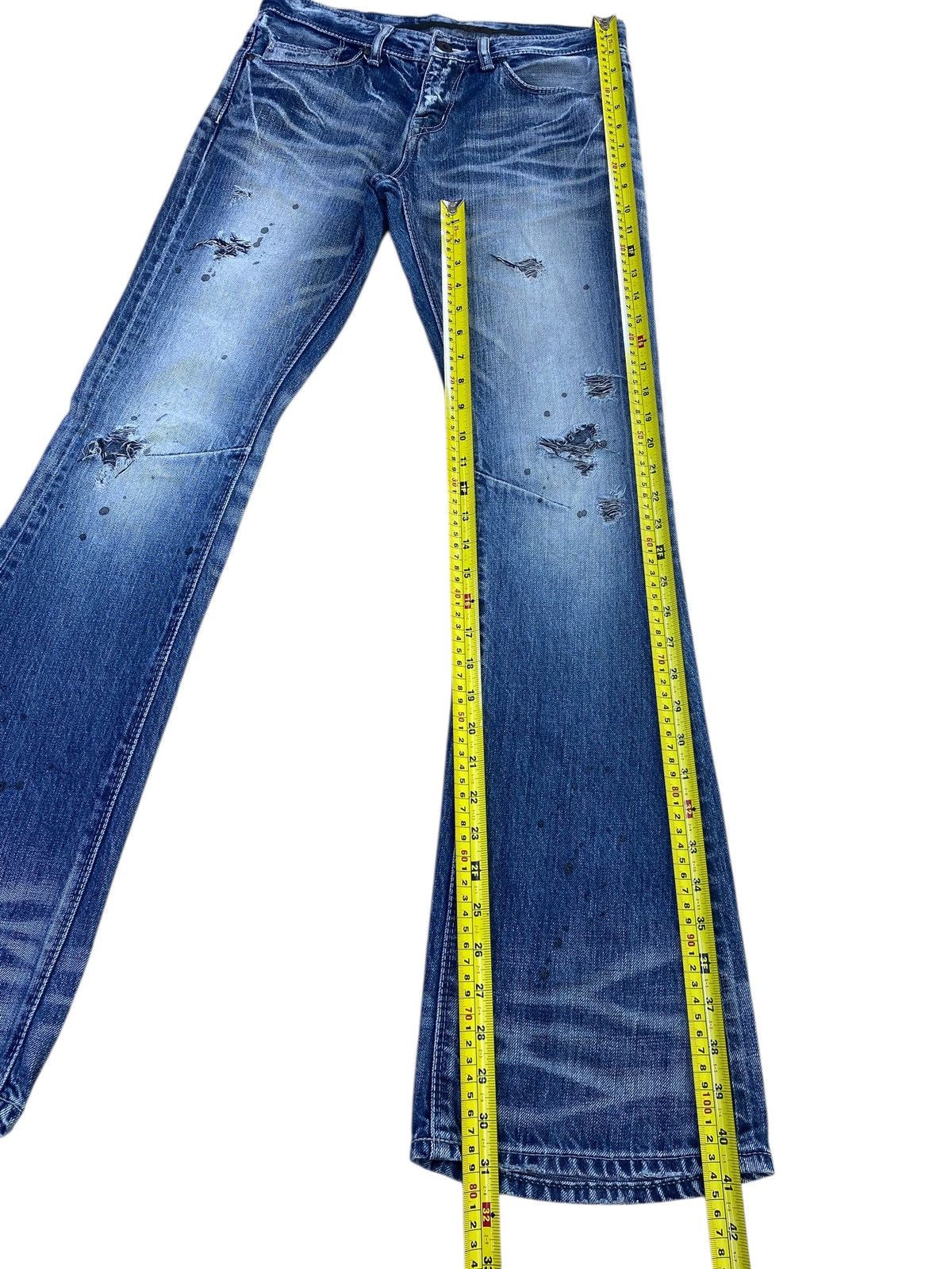 GOSTAR DE FUGA GOSTARDE FUGA Light Wash Whiskered Style Flare Leg Jeans Size US 30 / EU 46 - 8 Thumbnail