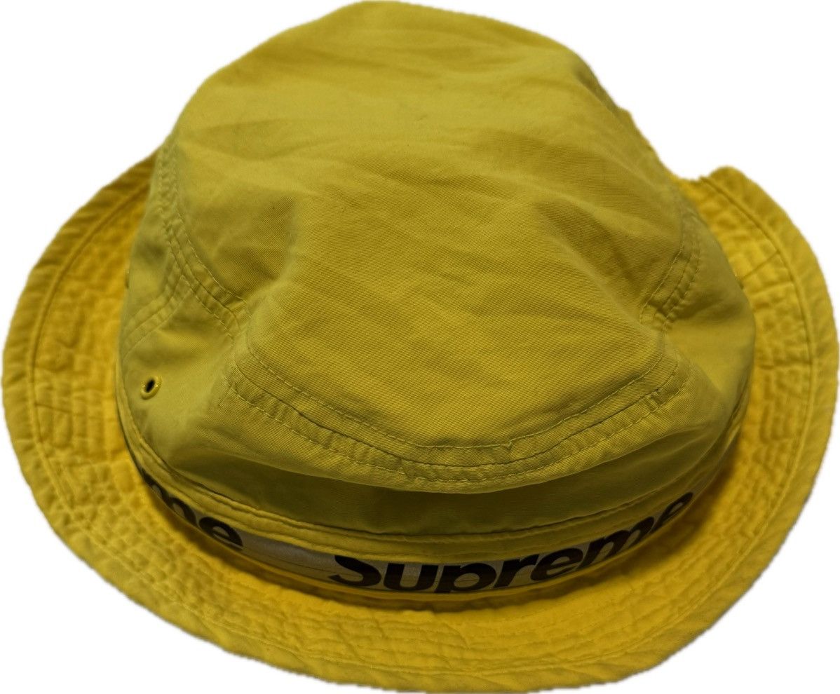 Supreme SS21 Yellow Reflective Zip Crusher Bucket Hat Size ONE SIZE - 2 Thumbnail